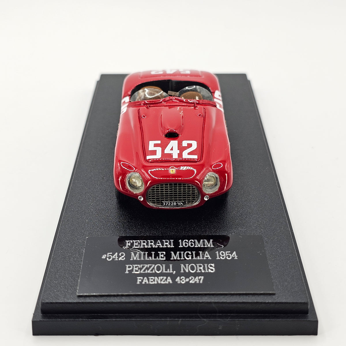 Faenza 43 Ferrari 166 MM #542 Pezzoli / Moioli "Noris" Mille Miglia 1954 1/43 Scale