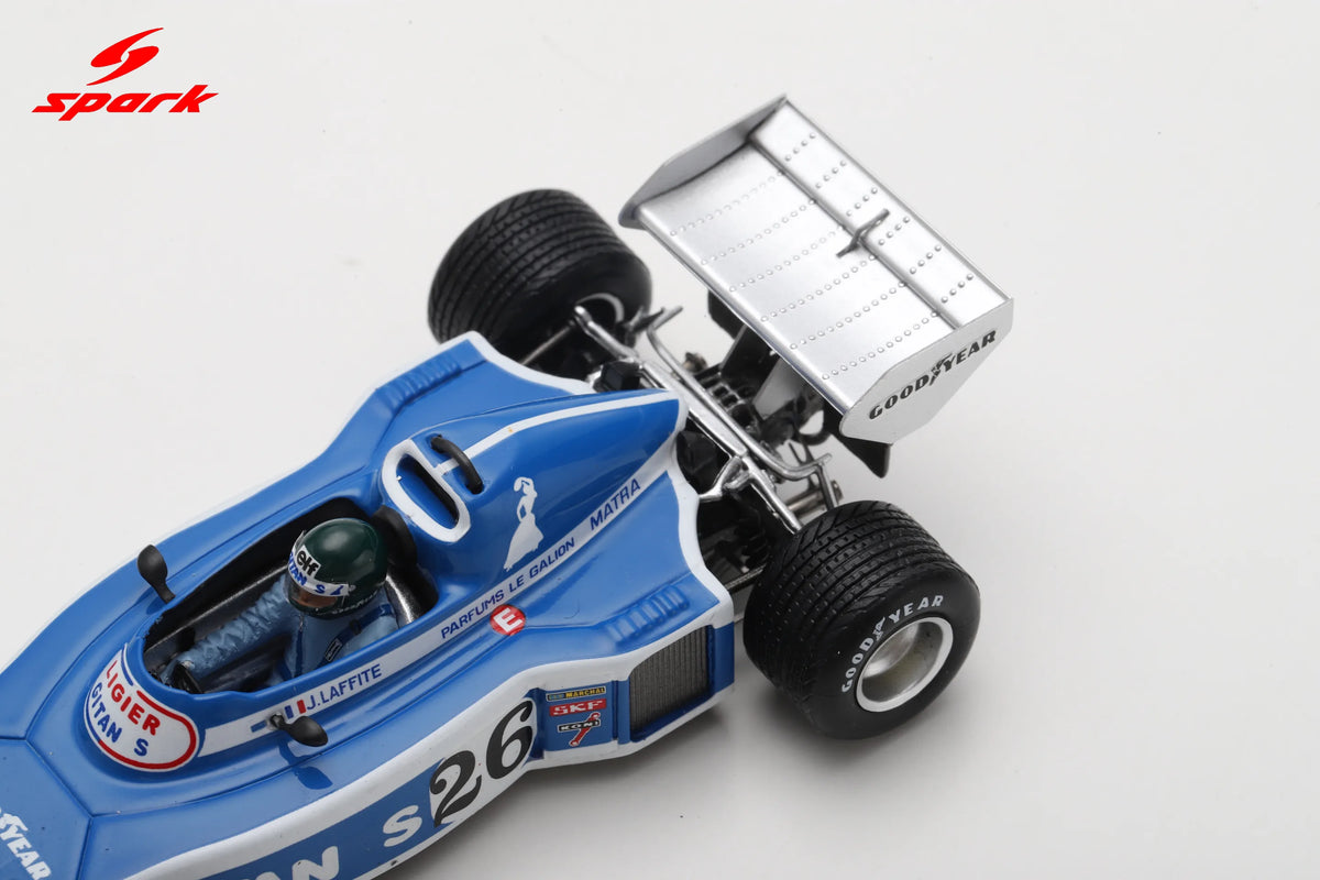 Spark Ligier JS5 #26 Jacques Laffite 1976 Japanese F1 Grand Prix 1/43 Scale