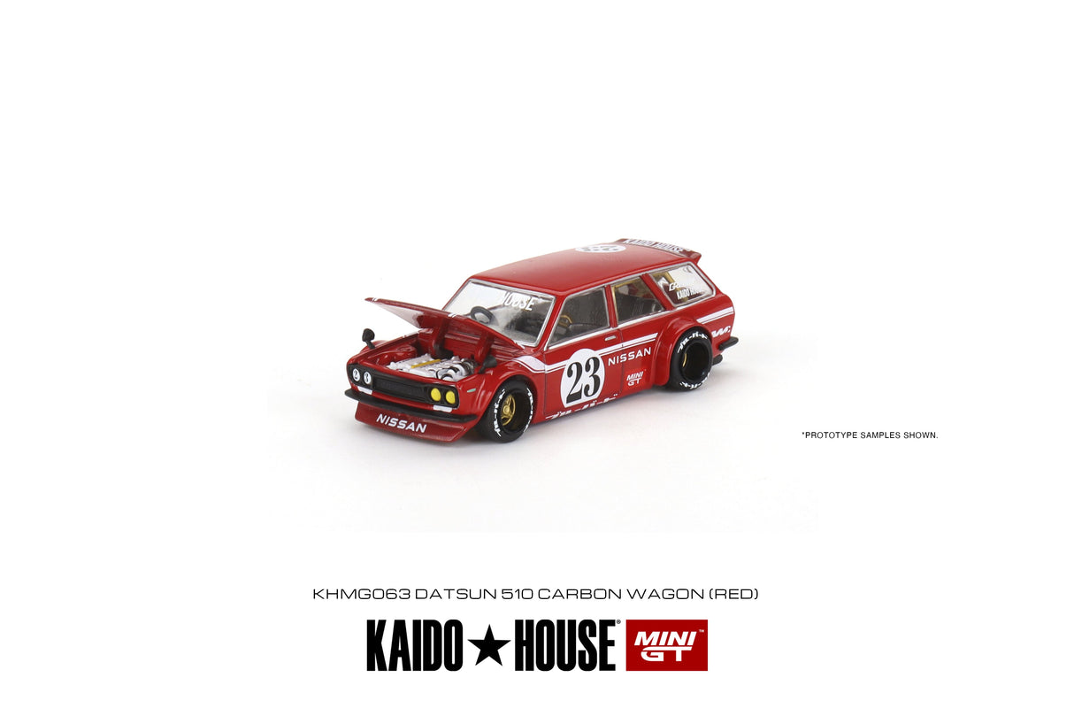 Mini GT x Kaido House Datsun Kaido 510 Wagon Carbon Fibre V2 1/64 Scale