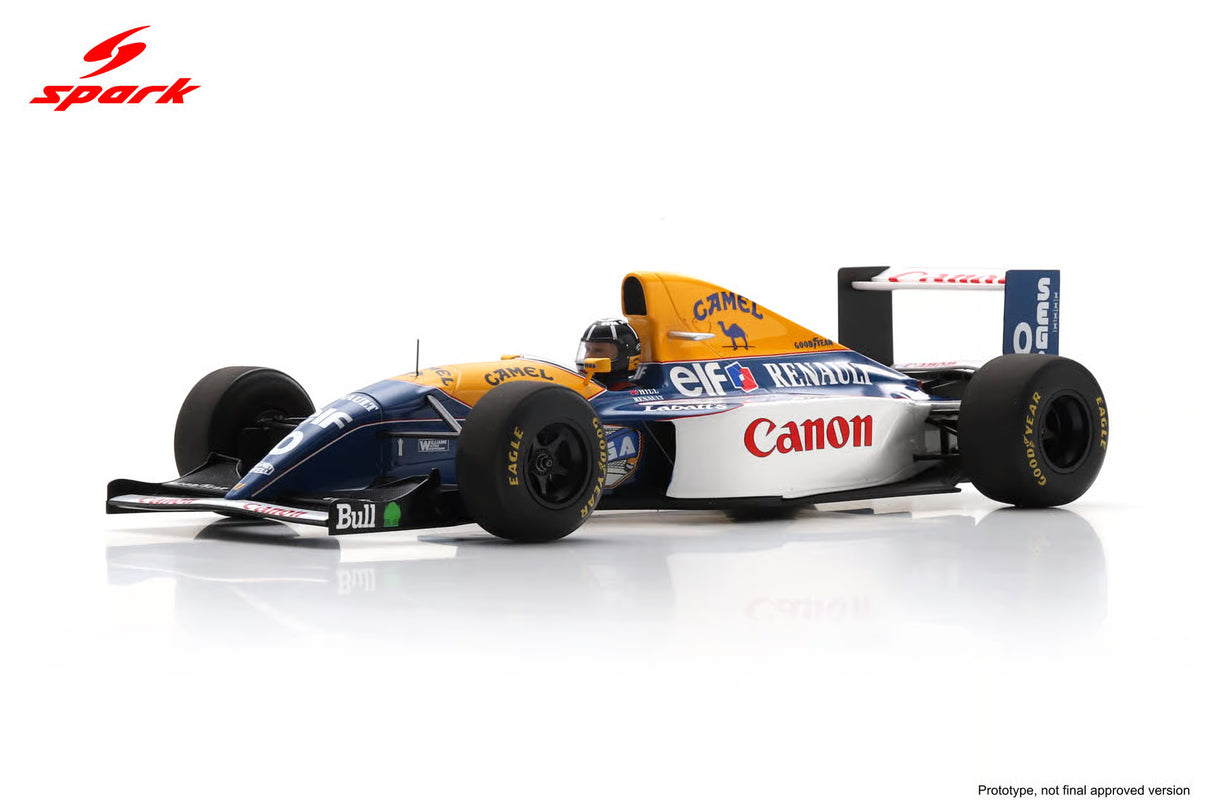 Spark Williams FW15C #0 Damon Hill Winner Italian F1 Grand Prix 1993 1/18 Scale