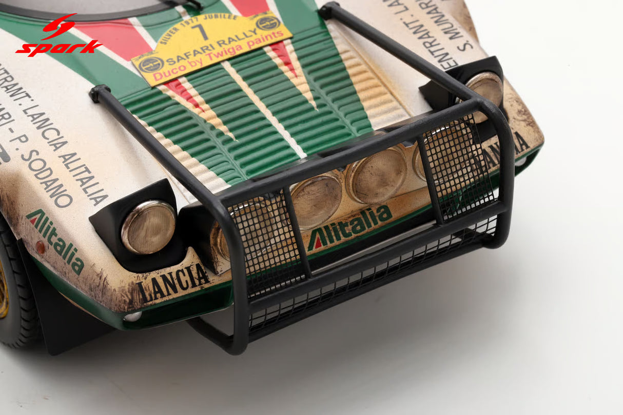 Spark Lancia Stratos HF #7 Lancia Alitalia 3rd Safari Rally 1977 (Dirty Edition) 1/18 Scale