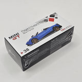 Mini GT Pagani Huayra Roadster Blue Francia (RHD) 1/64 Scale