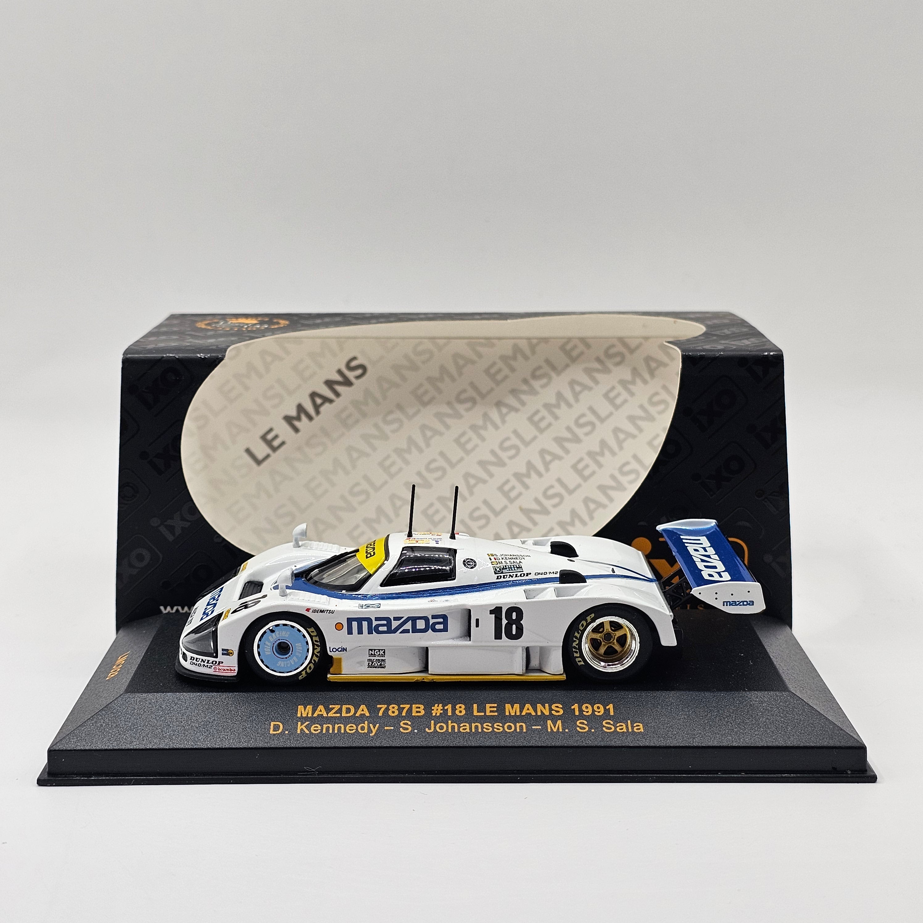 ミニカー IXO 1/18 Mazda 787B IXO 1/18 Mazda 787B #56 24H of Le Mans White Diecast Car