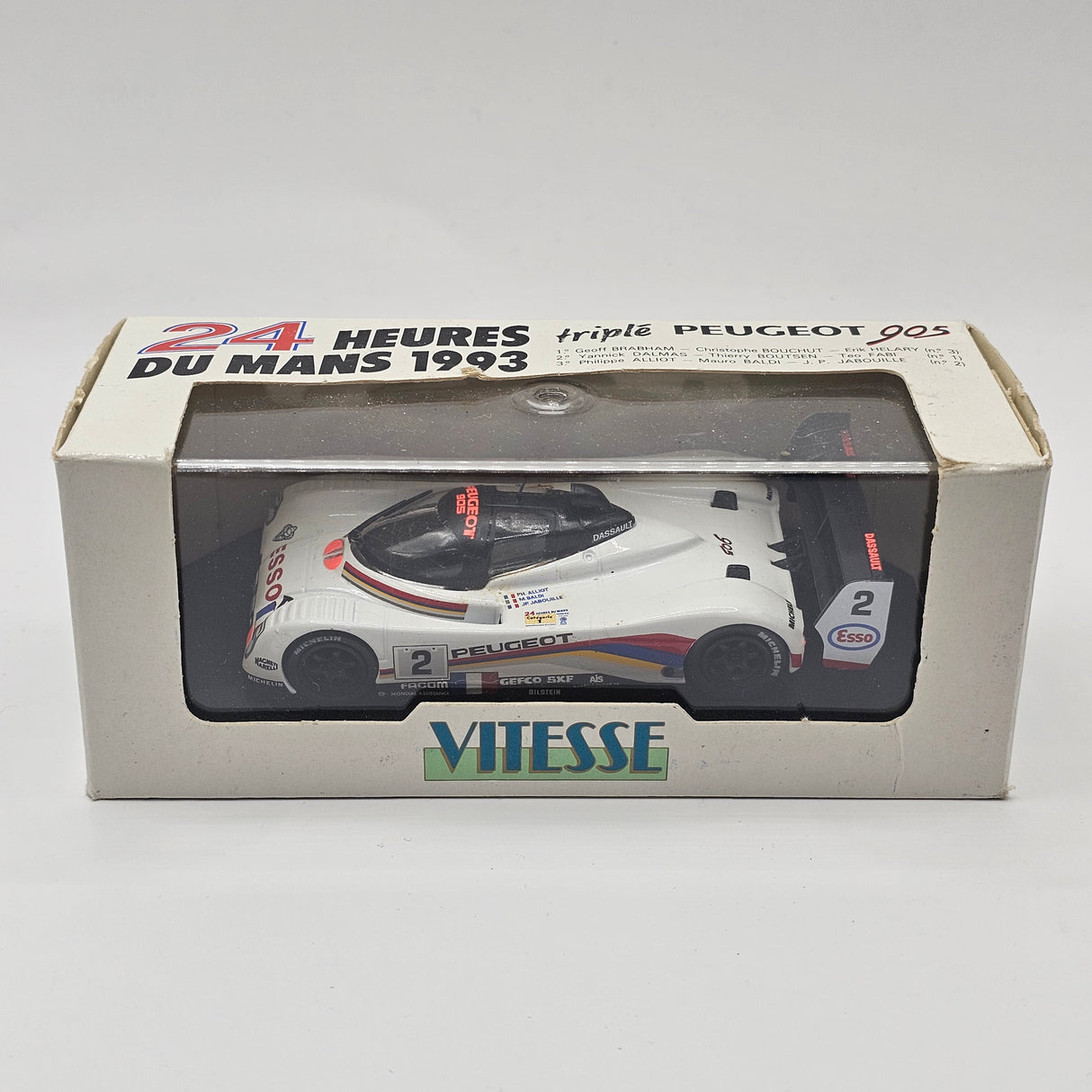 Vitesse Peugeot 905 #2 1993 Le Mans Position 3 - 1/43 Scale