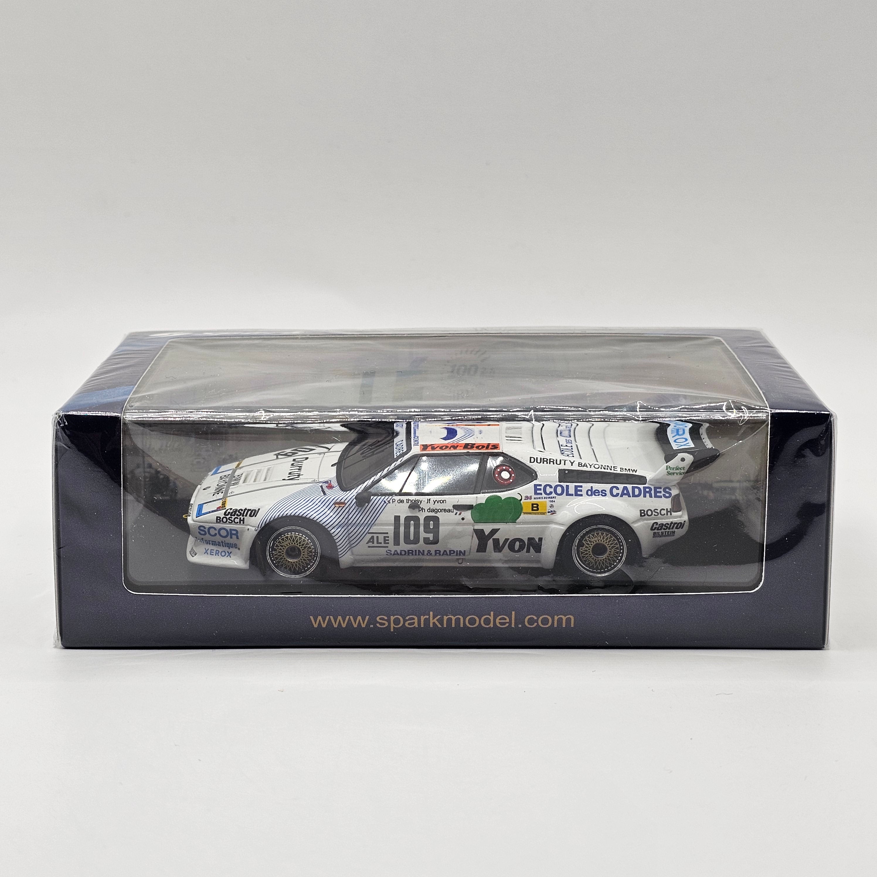 Spark BMW M1 #109 14th 24H Le Mans 1984 P. de Thoisy/P. Dagoreau/J-F Yvon  1/43 Scale