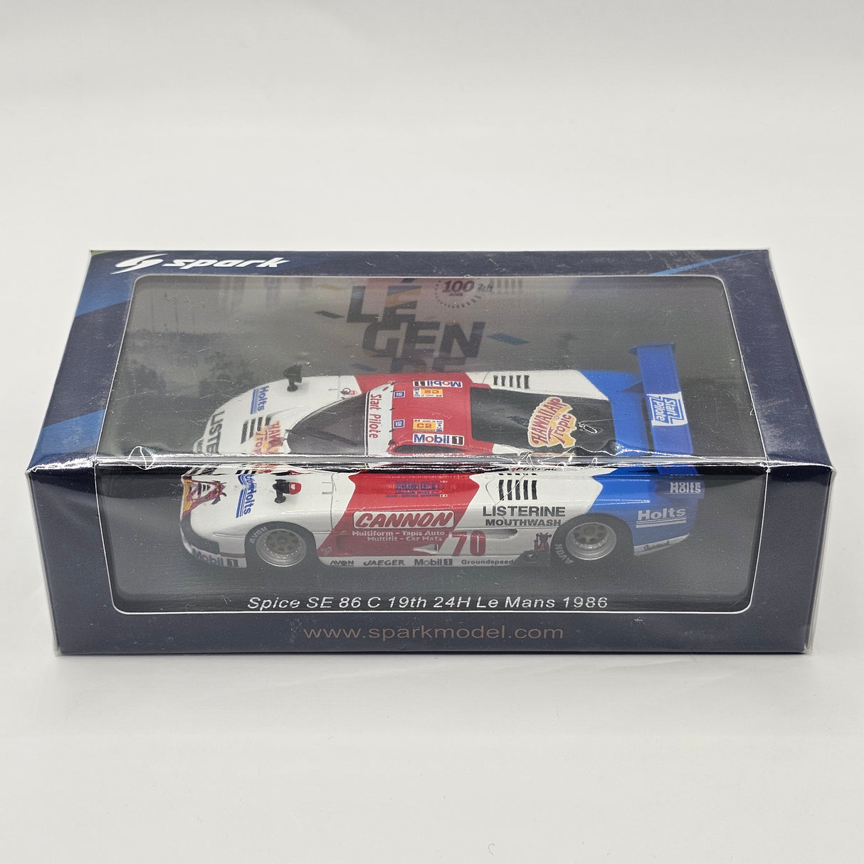 Spark Spice SE 86 C #70 24H Le Mans 1986 G. Spice/R. Bellm/J-M. Martin 1/43 Scale