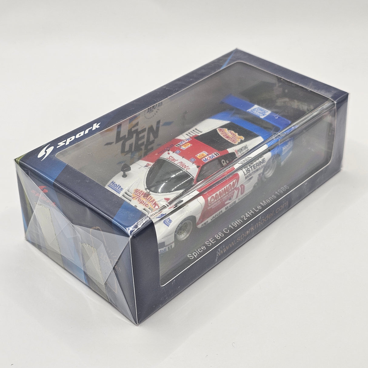 Spark Spice SE 86 C #70 24H Le Mans 1986 G. Spice/R. Bellm/J-M. Martin 1/43 Scale