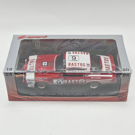 Spark Chevrolet Camaro Z28 #9 Bastos 24H Spa 1981 1/43 Scale