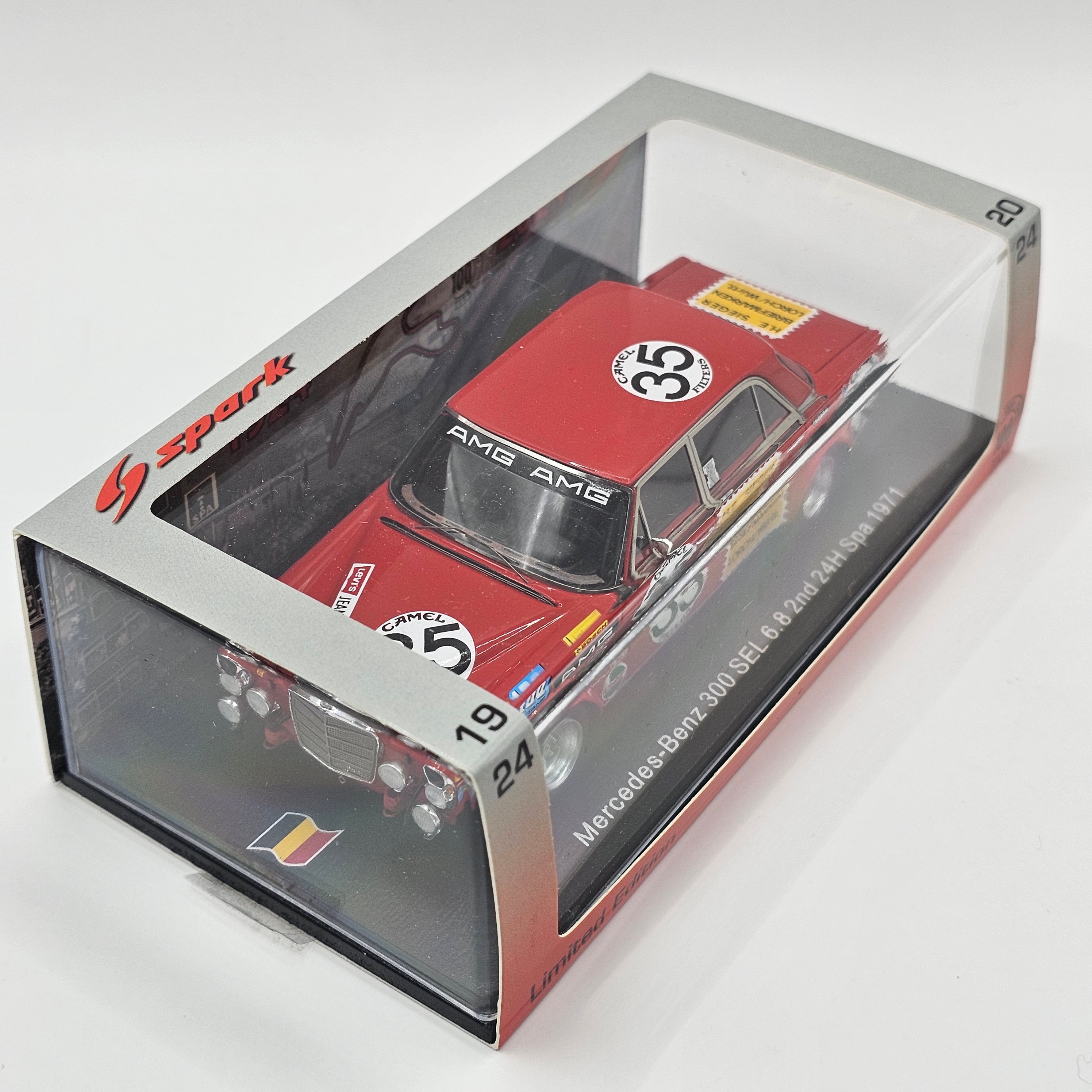 Spark Mercedes Benz 300 SEL 6.8 #35 2nd 24H Spa 1971 Limited
