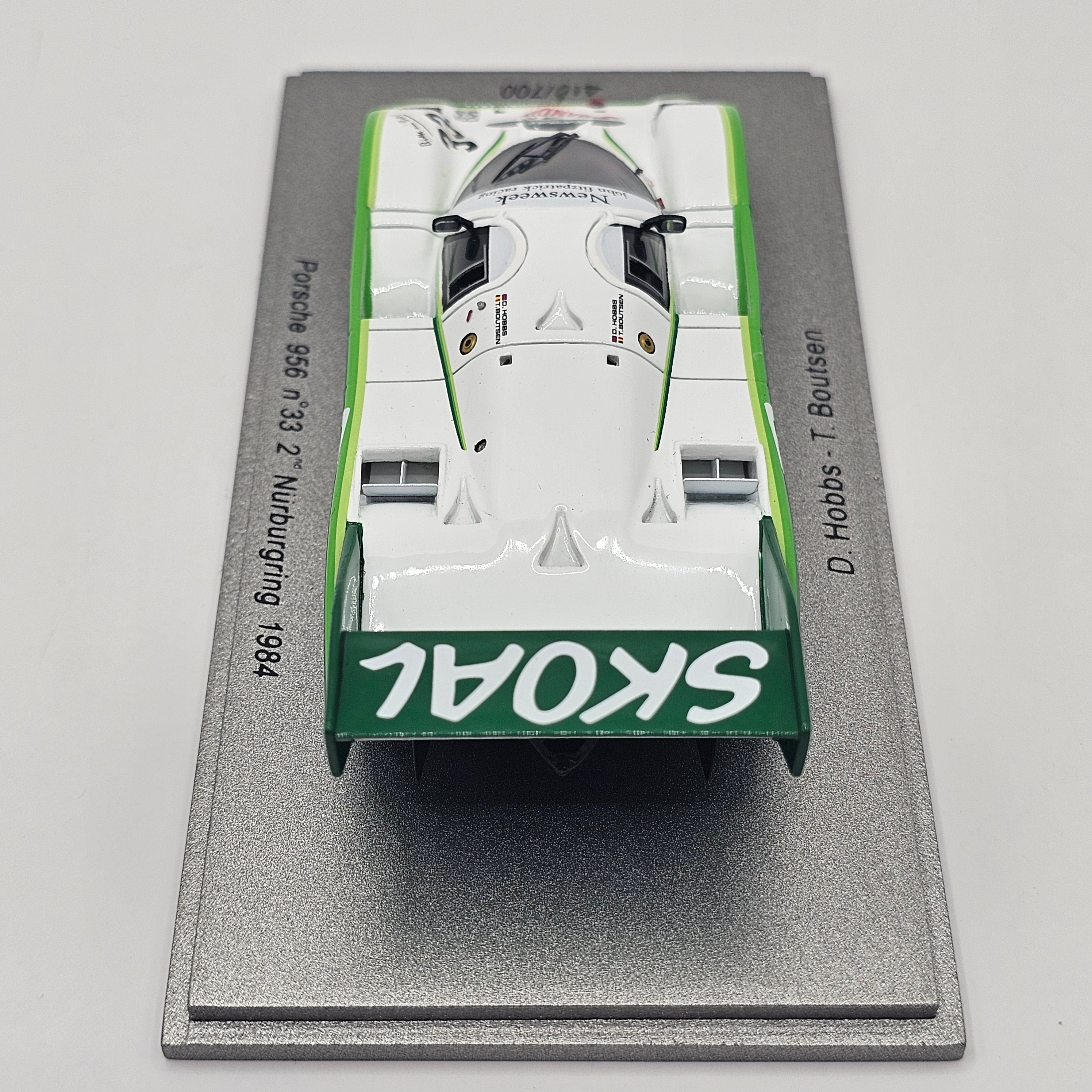 Spark Porsche 956 #33 Skoal Bandit 2nd Nurburgring 1984 Limited Editio