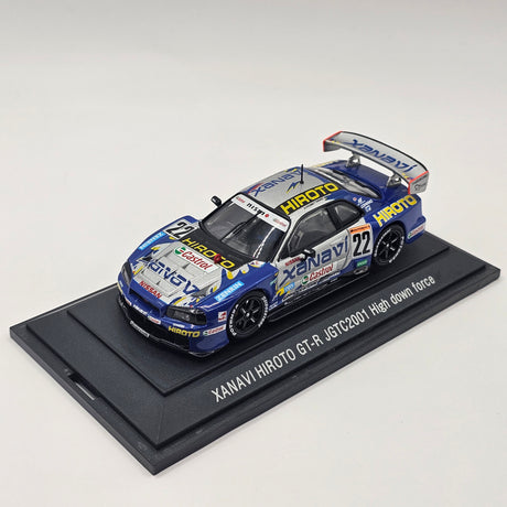 EBBRO Nissan Skyline R34 GT-R #22 Xanavi Hiroto JGTC GT500 2001 High Force 1/43 Scale