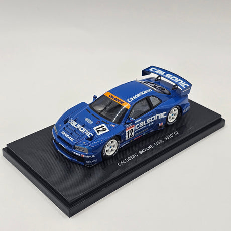 EBBRO P4 Nissan Skyline R34 GT-R #12 Calsonic JGTC GT500 2002 Resin Collection 1/43 Scale