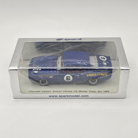 Spark Chevrolet Camaro Z28 #6 Penske-Hilton Racing Trans Am 1968 Winner 1/43 Scale S2601