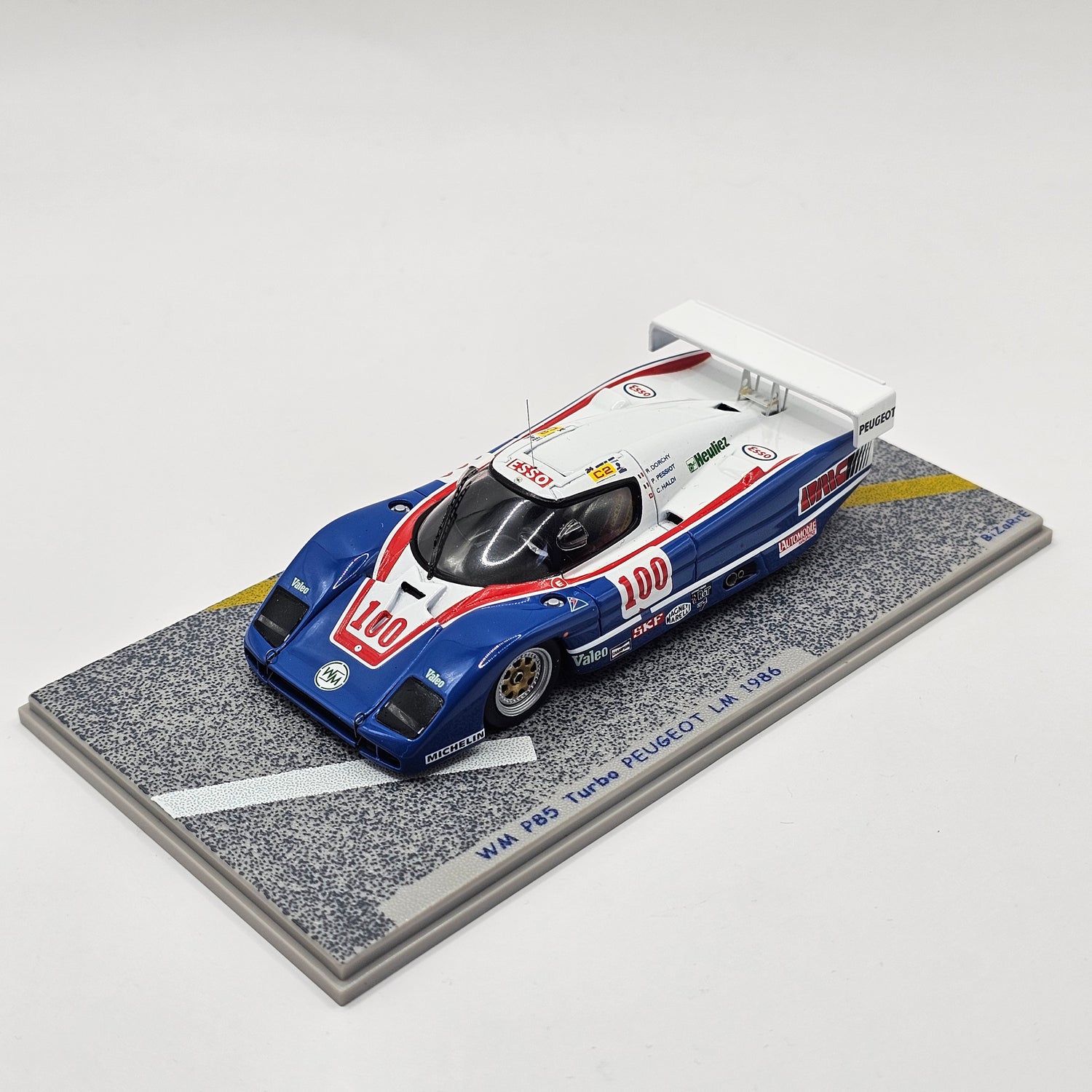 WM P85 #100 1986 24H DU MANS MINI RACING Kit Monté N°157 1/43 WM P85 #100 1986 24H DU MANS MINI RACING Kit Monté N°157 1/43
