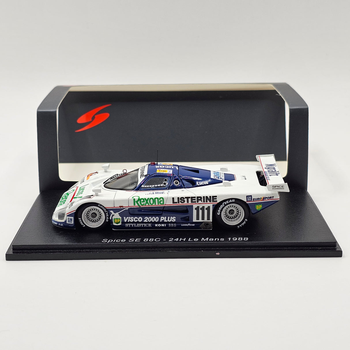 Spark Spice SE88C No.111 BP Spice Engineering C2 Winner Le Mans 1988 1/43 Scale