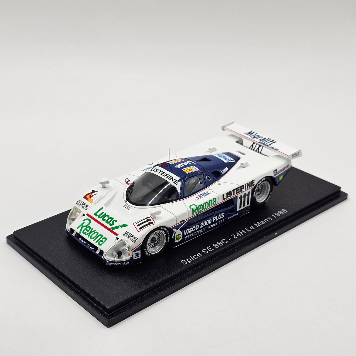 Spark Spice SE88C No.111 BP Spice Engineering C2 Winner Le Mans 1988 1/43 Scale