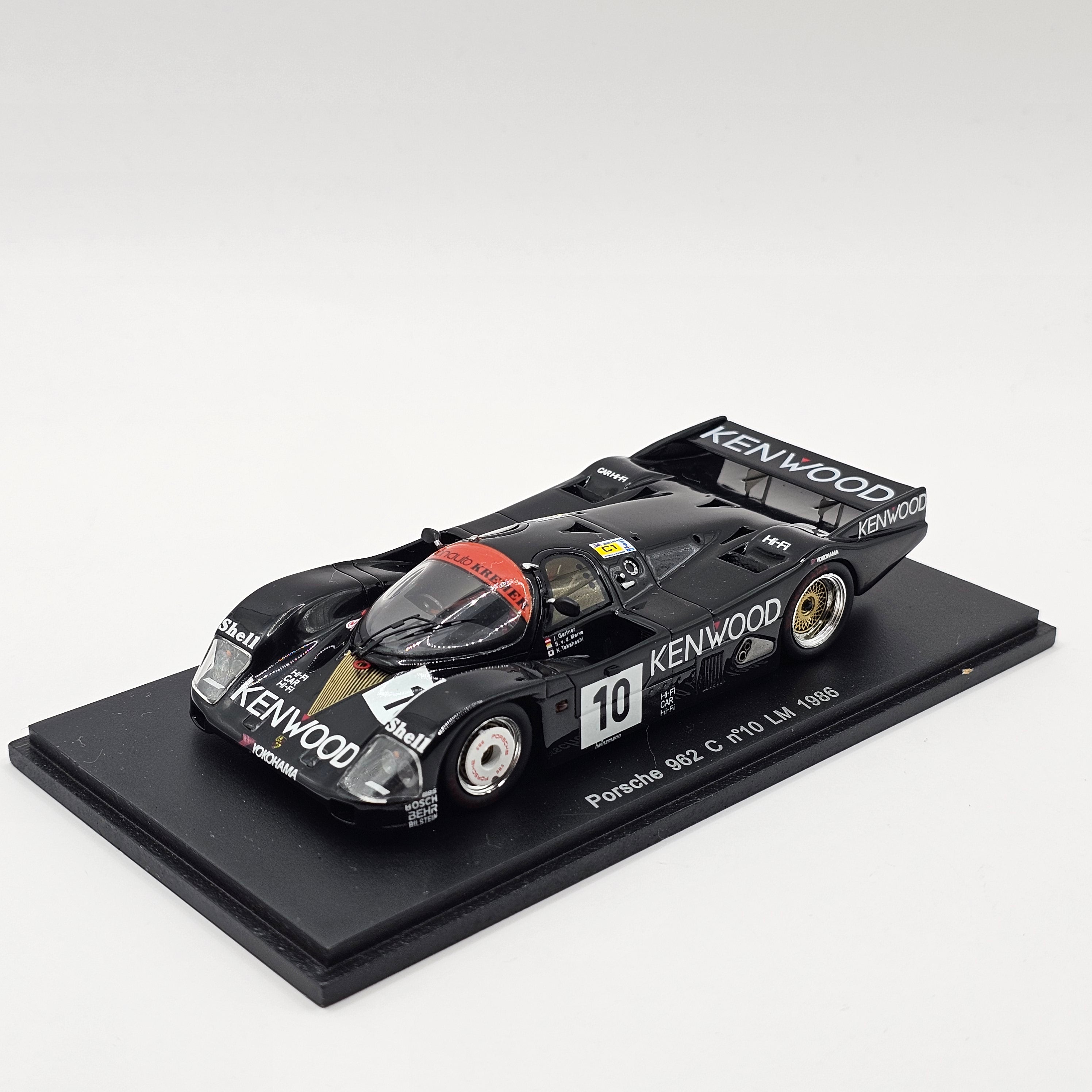 Spark Porsche 962C No.10 Porsche Kremer Racing Le Mans 1986 1/43 Scale