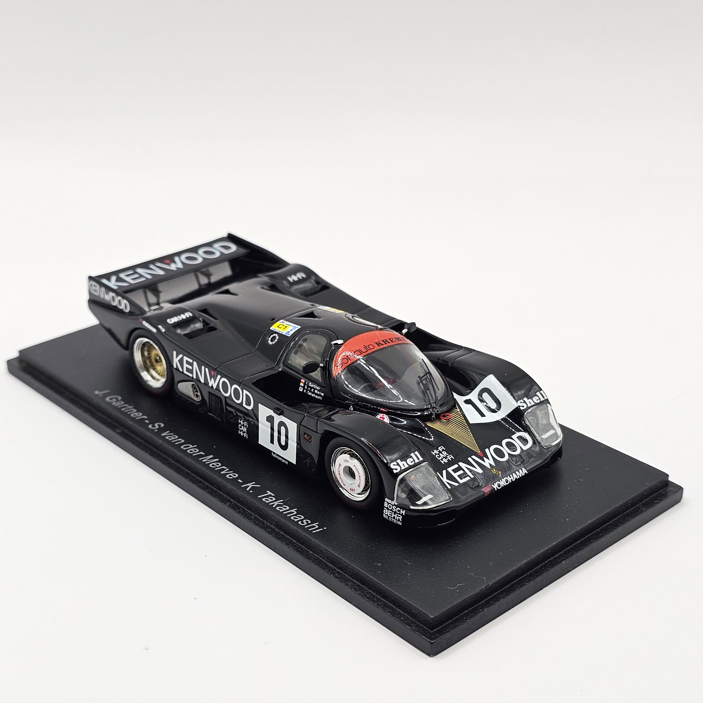 ミニカー KENWOOD KREMER RACING Porsche 962C No.10 Spark Porsche 962C No.10 Porsche Kremer Racing Le Mans 1986 1/43 Scale