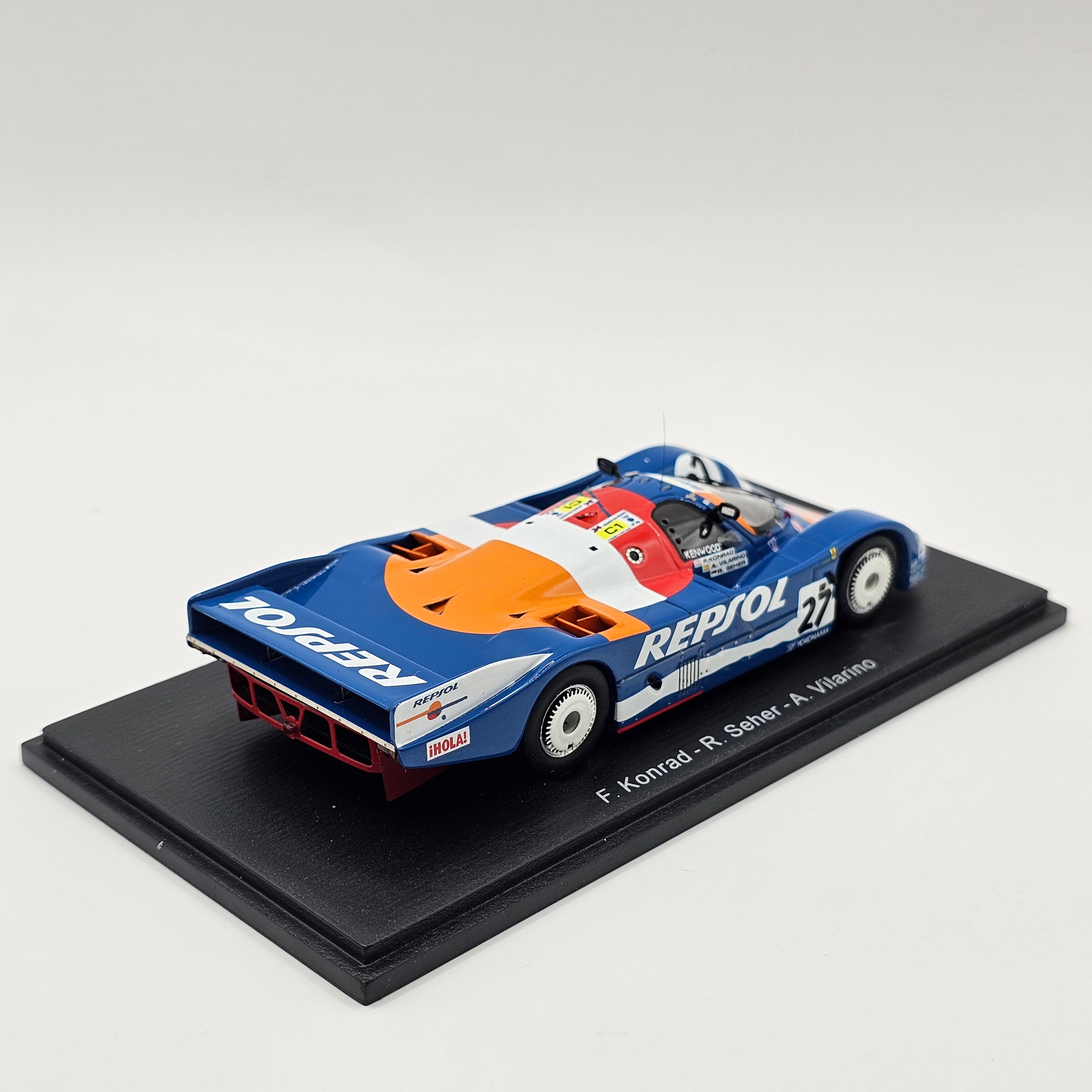 Spark Porsche 962C No.27 Repsol Brun Motorsport Le Mans 1989 1/43 Scal