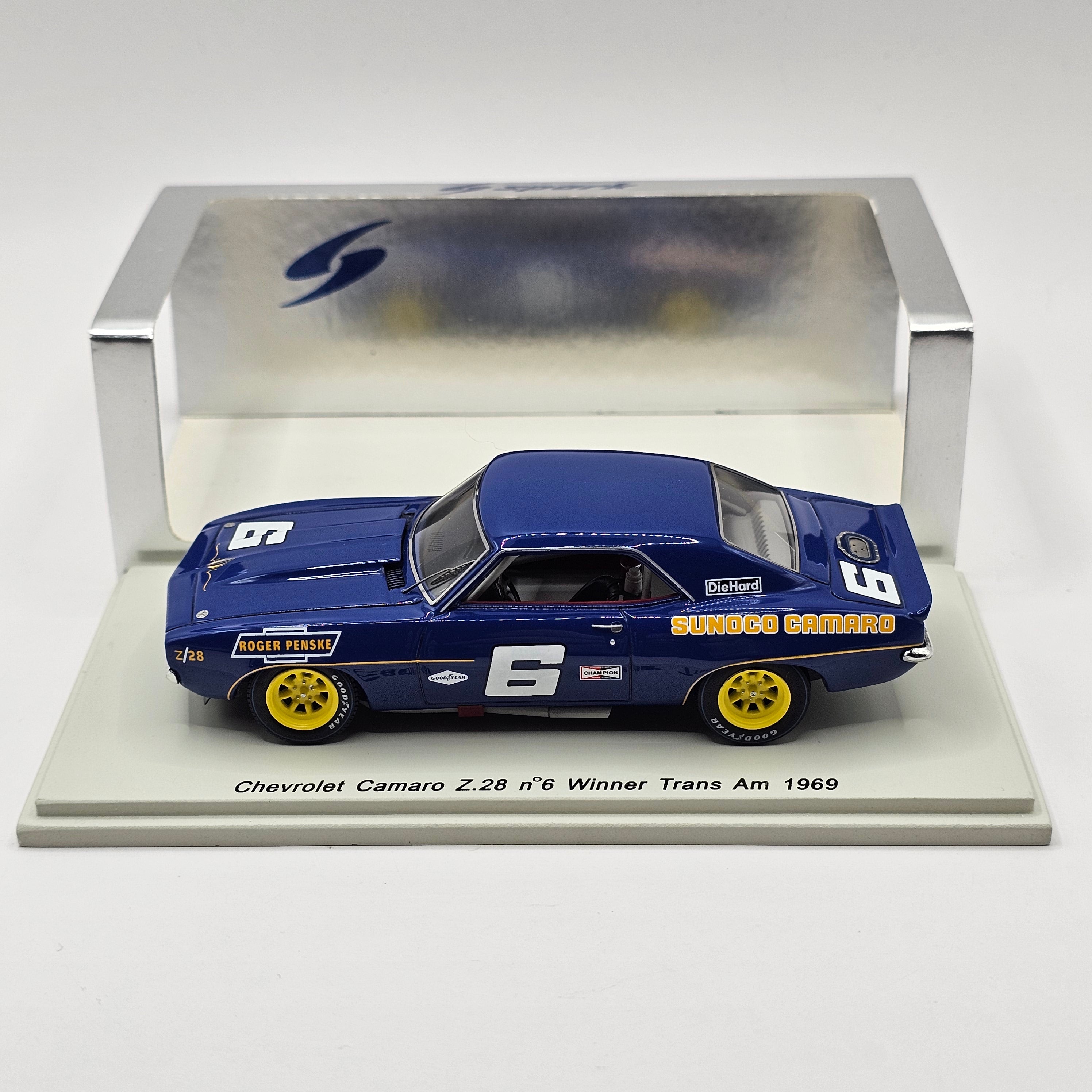 Spark Chevrolet Sunoco Camaro Z28 #6 Trans Am 1969 Winner 1/43 Scale S