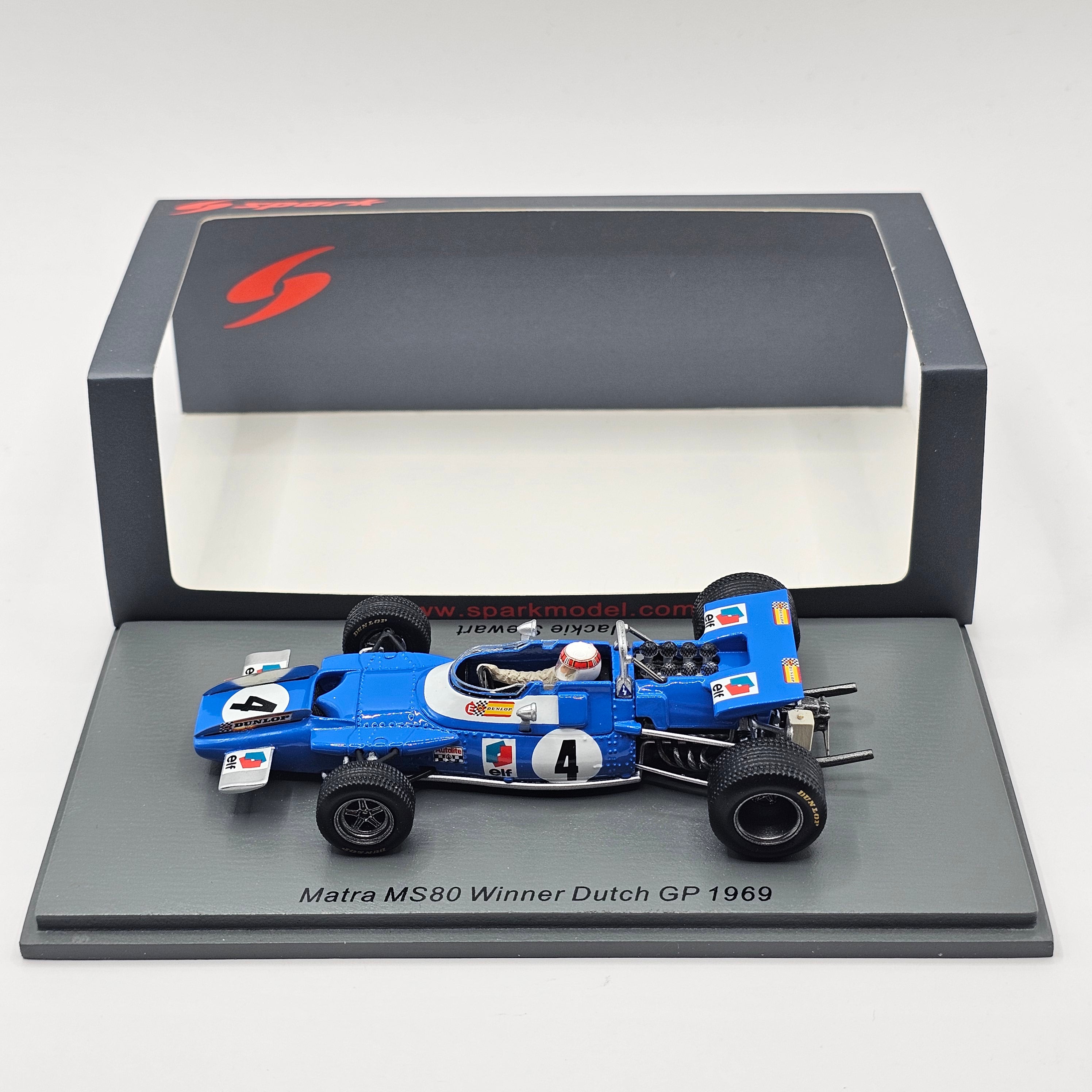 Spark Matra MS80 #4 Jackie Stewart Dutch GP Winner 1969 1/43 Scale S71