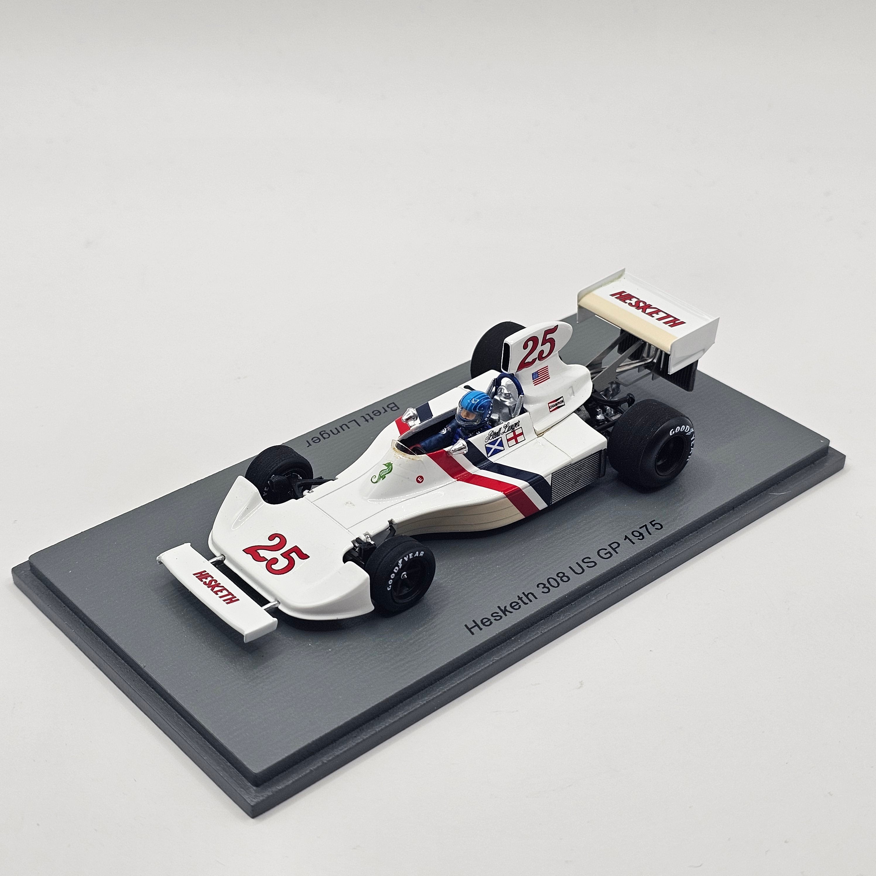 Spark Hesketh 308 #25 Brett Lunger US GP Watkins Glen 1975 1/43 Scale