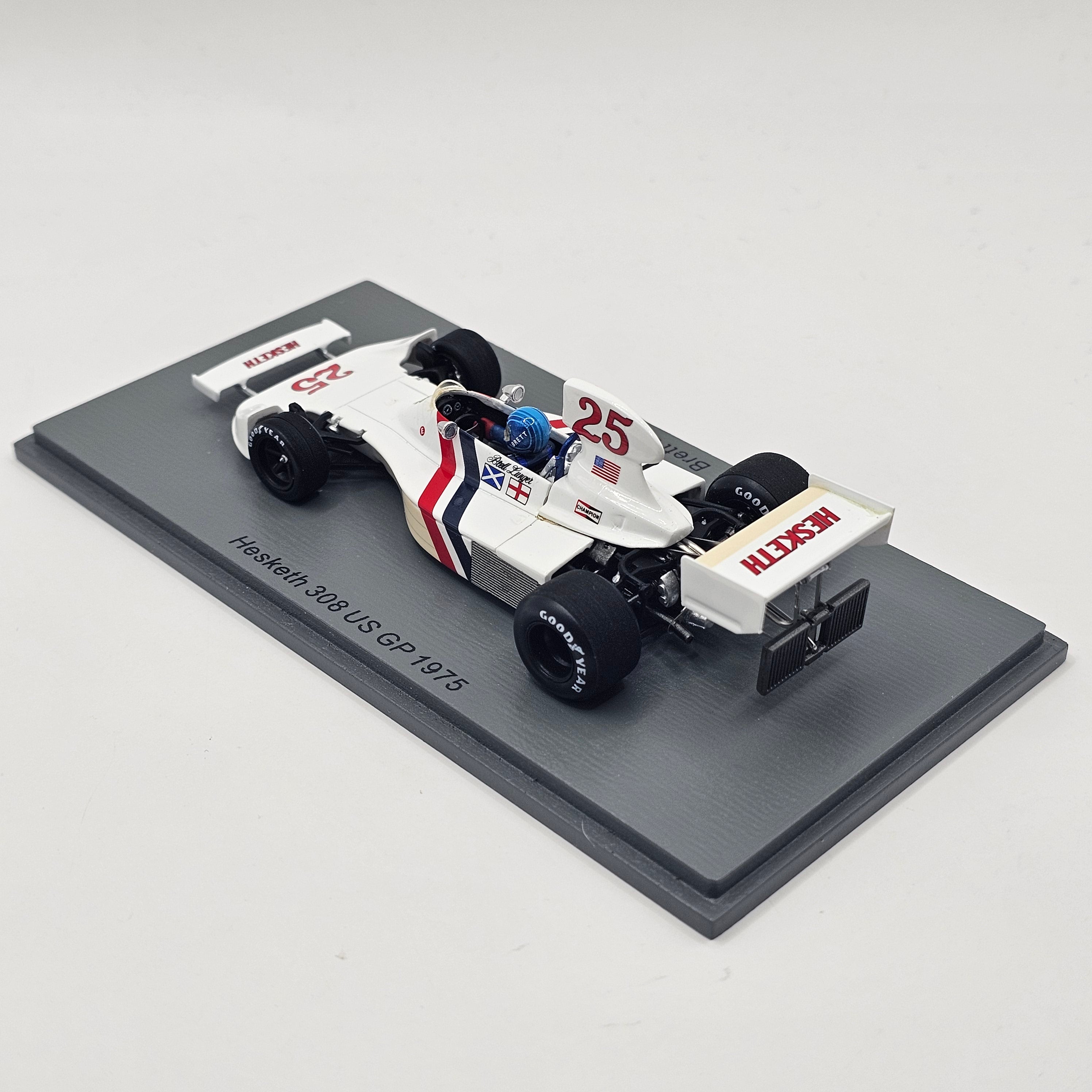 Spark Hesketh 308 #25 Brett Lunger US GP Watkins Glen 1975 1/43 Scale