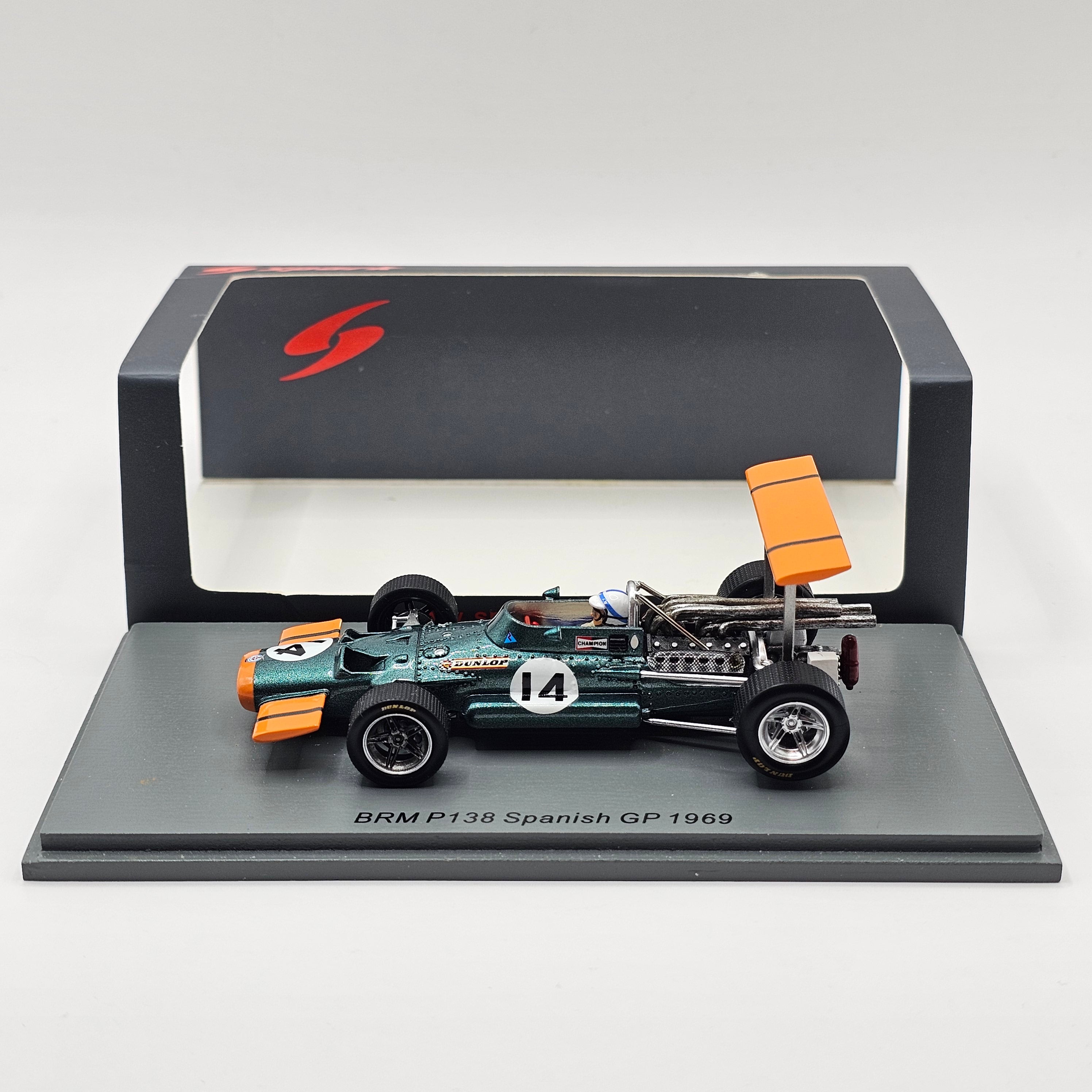 絶版1/43 BRM P138 1969 スペインGP5位 J.サーティース