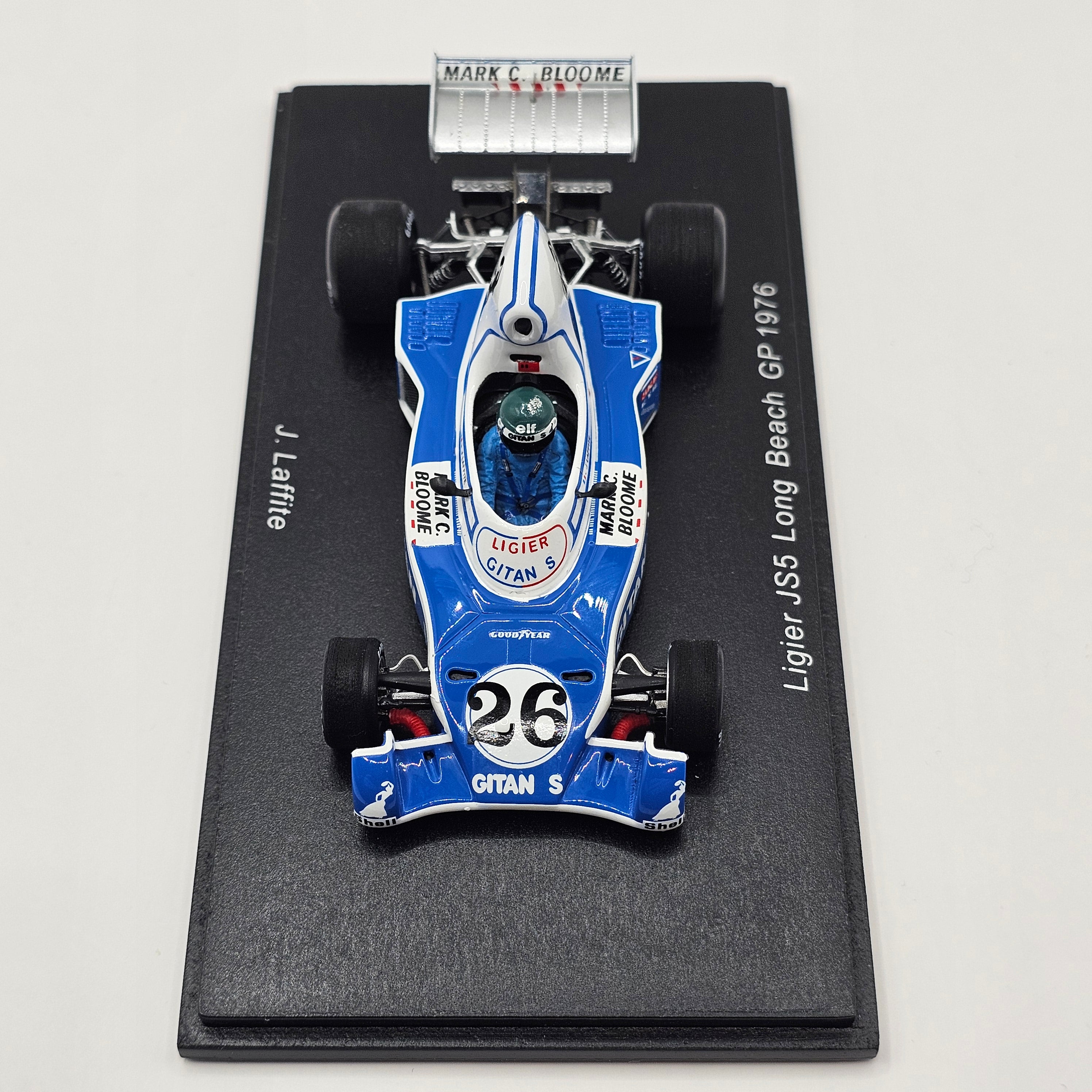 Spark Ligier JS5 #26 Jacques Laffite Long Beach GP 1976 1/43 Scale S16