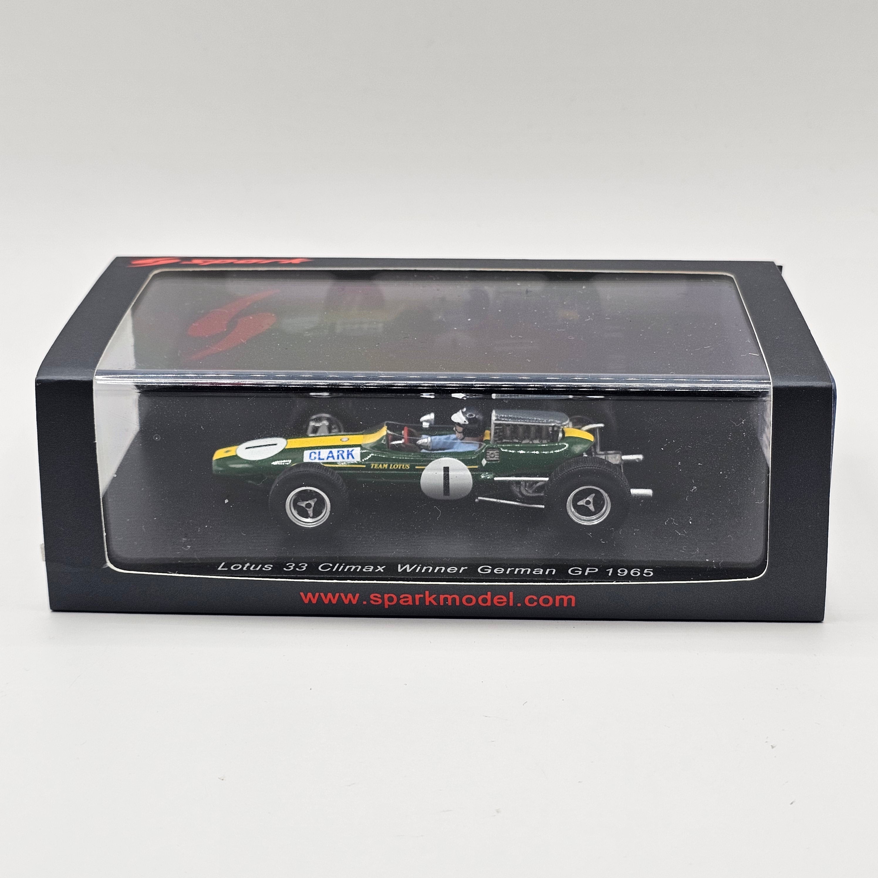 Spark Lotus 33 Climax CLX #1 Jim Clark German GP Winner 1965 1/43 Scal