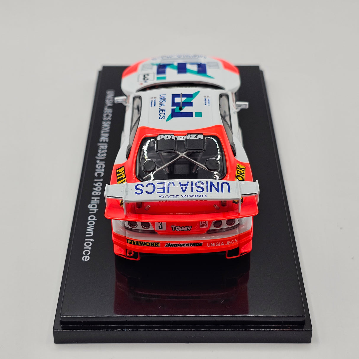 EBBRO Nissan Skyline GT-R R33 #3 Hasemi Motorsport H. Downforce JGTC GT500 1/43 Scale