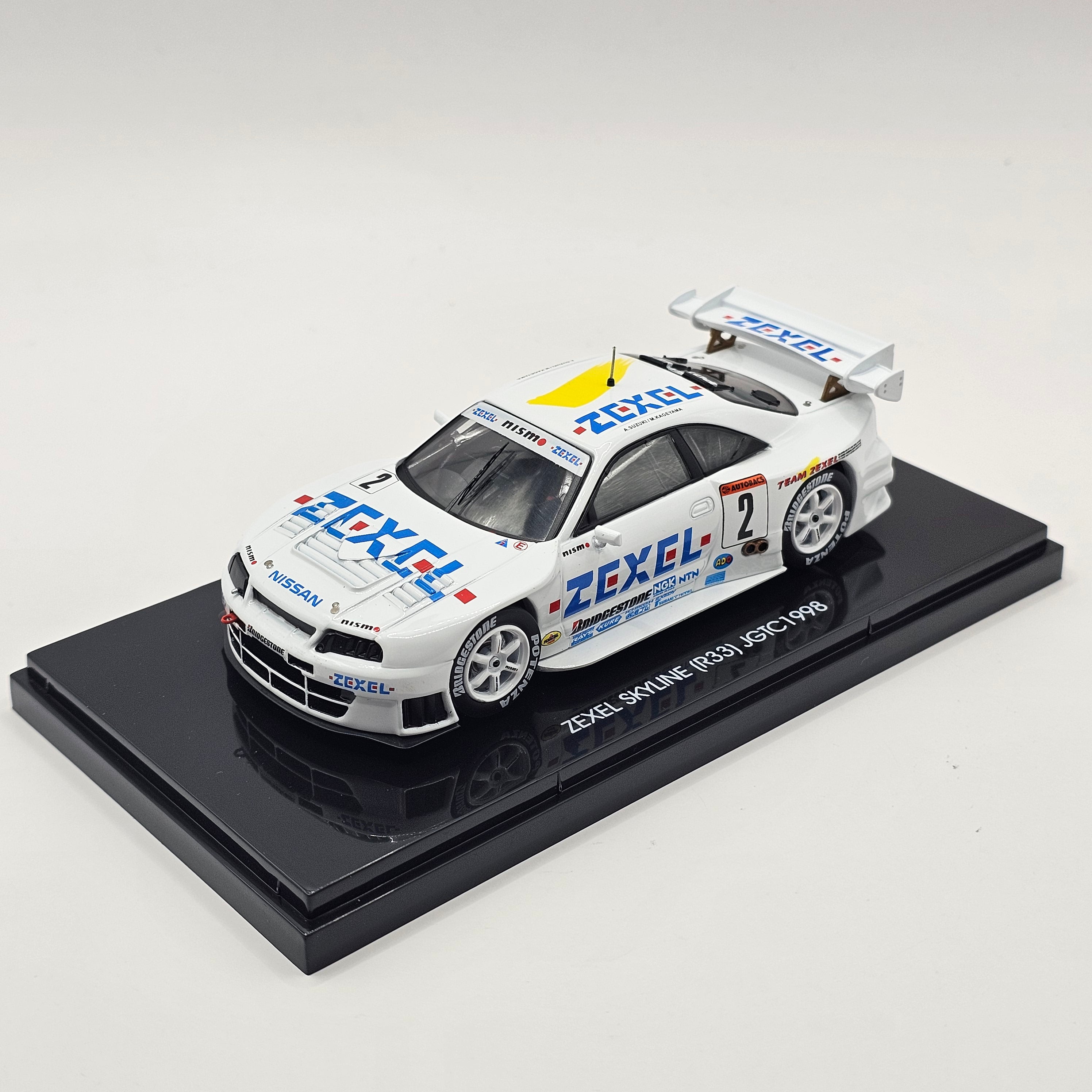 EBBRO Nissan Skyline GT-R R33 #2 Nismo Zexel JGTC GT500 1998 1/43 Scal