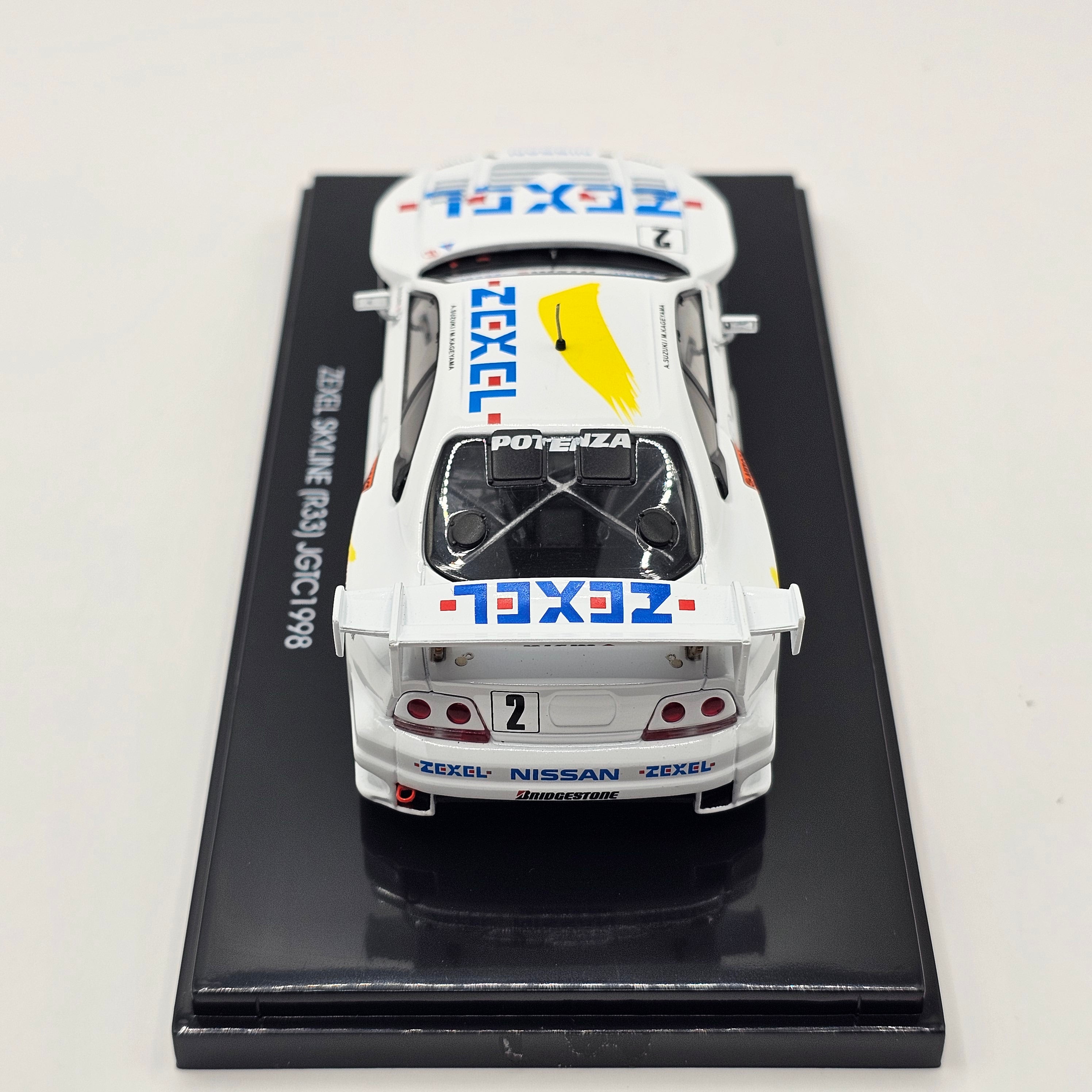 EBBRO Nissan Skyline GT-R R33 #2 Nismo Zexel JGTC GT500 1998 1/43 Scal