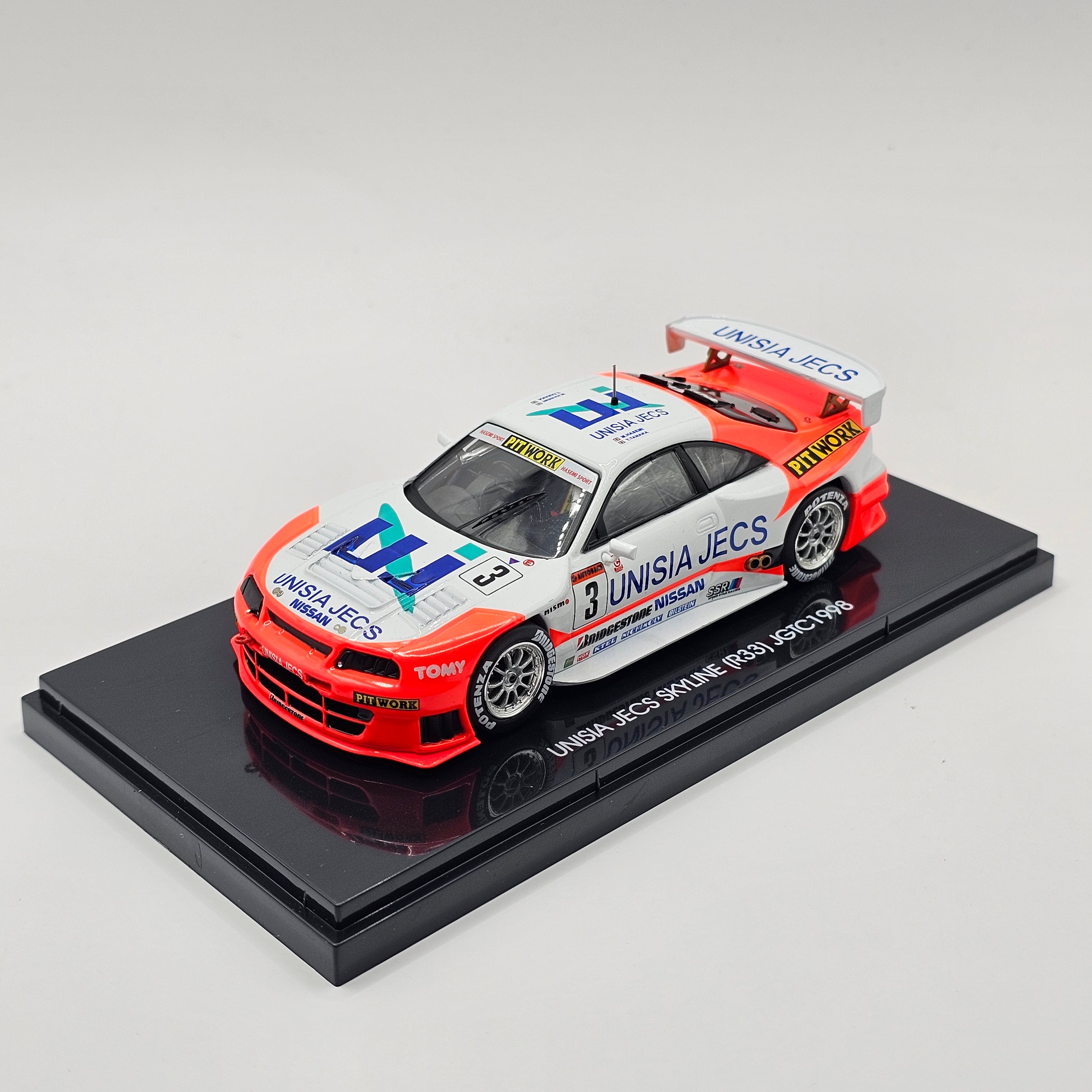EBBRO Nissan Skyline GT-R R33 #3 Hasemi Motorsport JGTC GT500 1/43 Sca