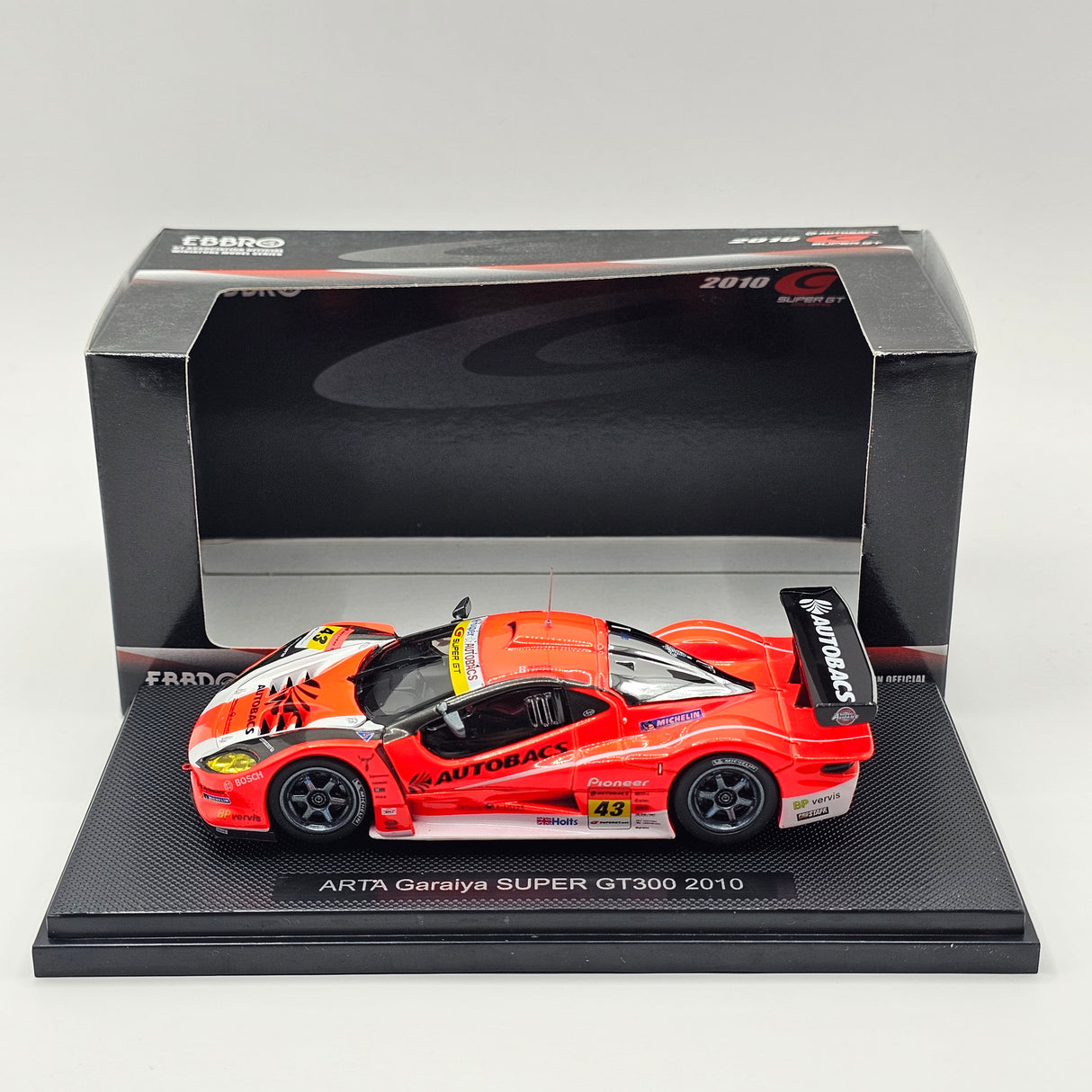 EBBRO Autobacs ARTA Garaiya #43 2nd Suzuka Super GT GT300 2010 1/43 Scale