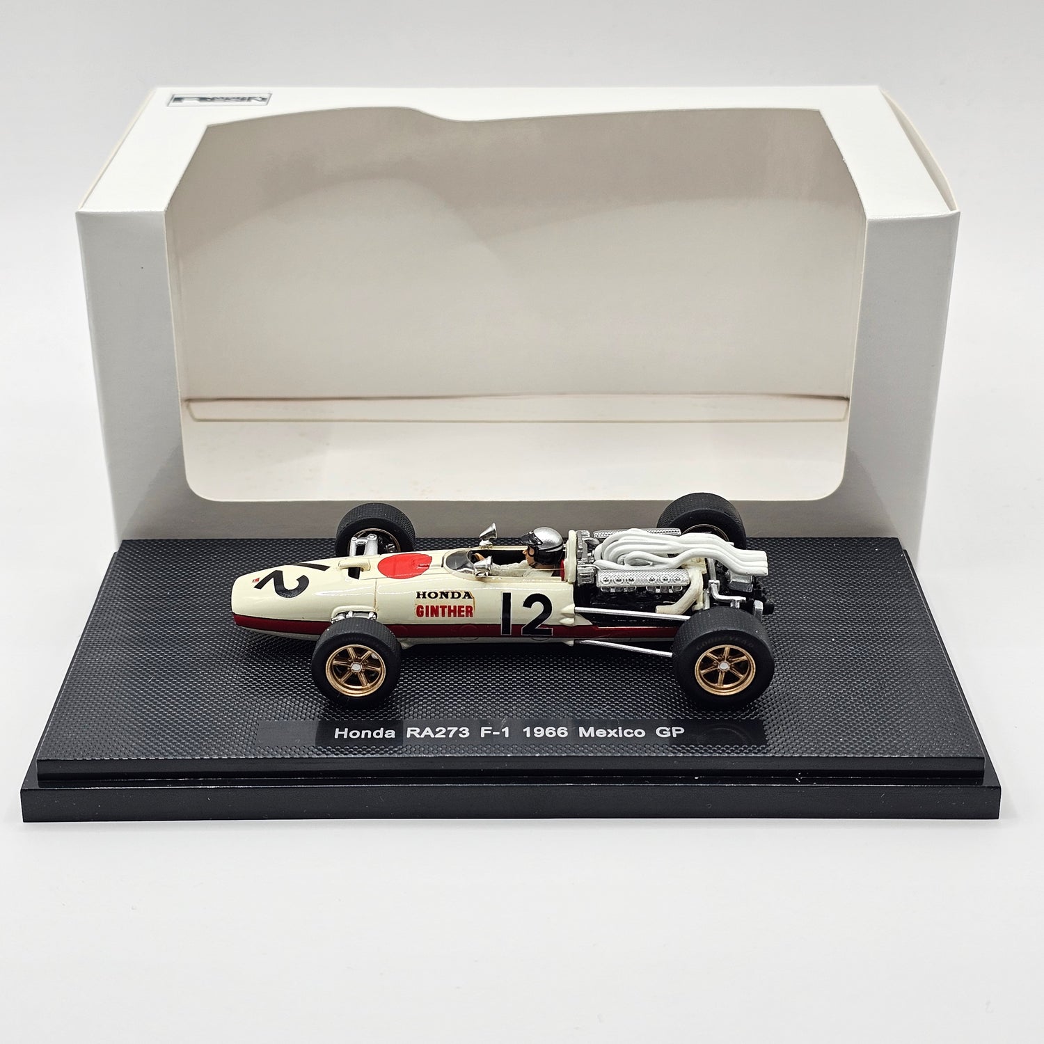 Modèle réduit Honda - F1 Ra273 N 12 Mexico Gp 1966 Richie Ginther 1/43 Modèle réduit Honda - F1 Ra273 N 12 Mexico Gp 1966 Richie Ginther 1/43