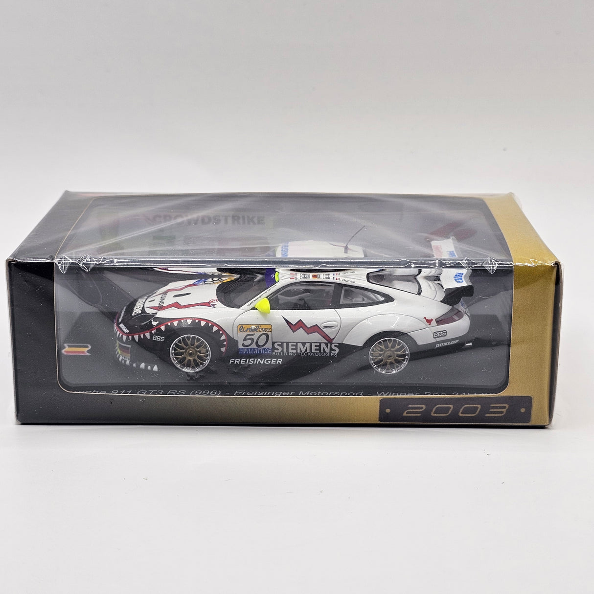 Spark Porsche 911 GT3 RS (996) #50 Freisinger Motorsport Winner Spa 24H 2003 1/43 Scale