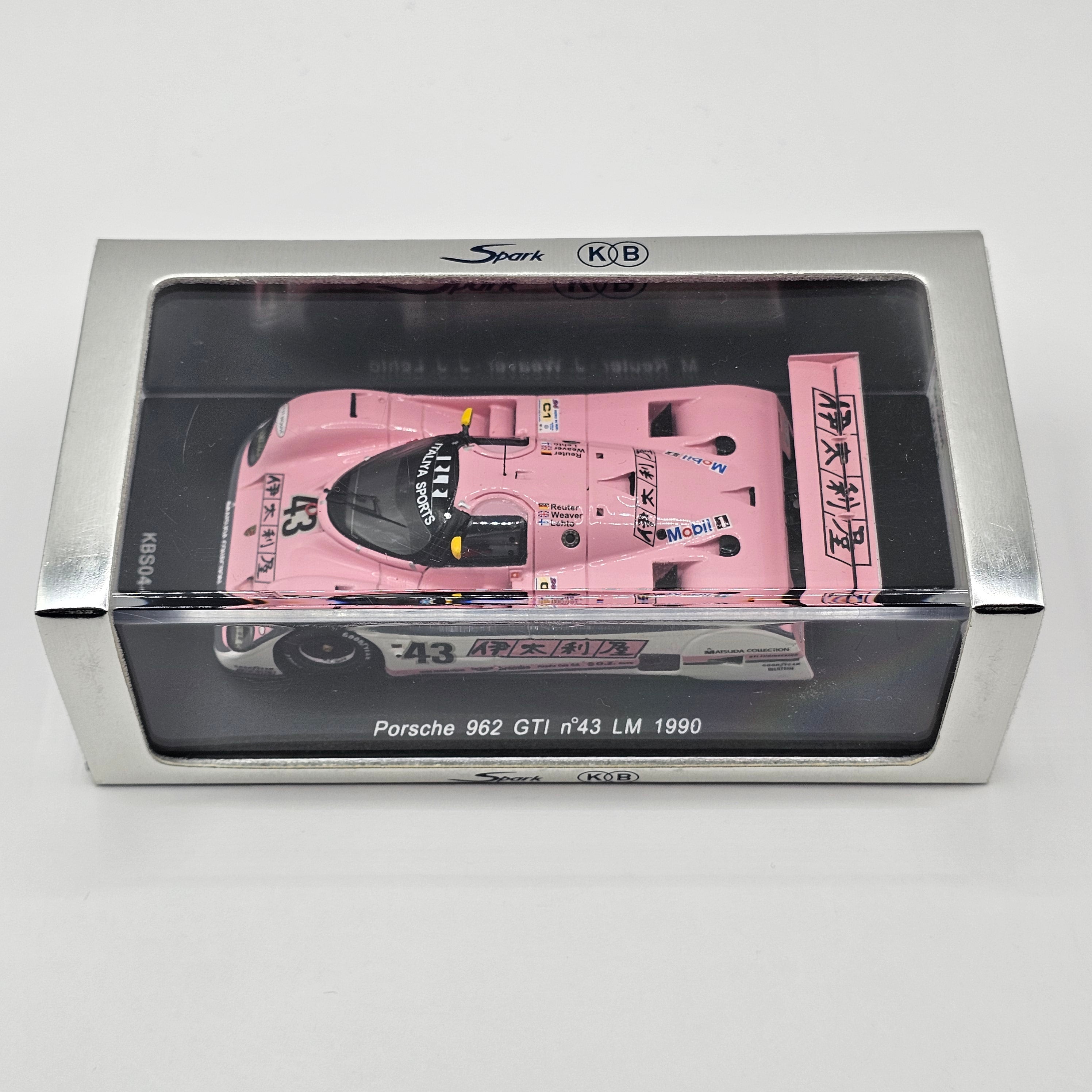 希少　限定　レトロ　ポルシェ962 KBS 1/43 ポルシェ 962 GTI no.6 Team Nippon LM 1994 近藤真彦