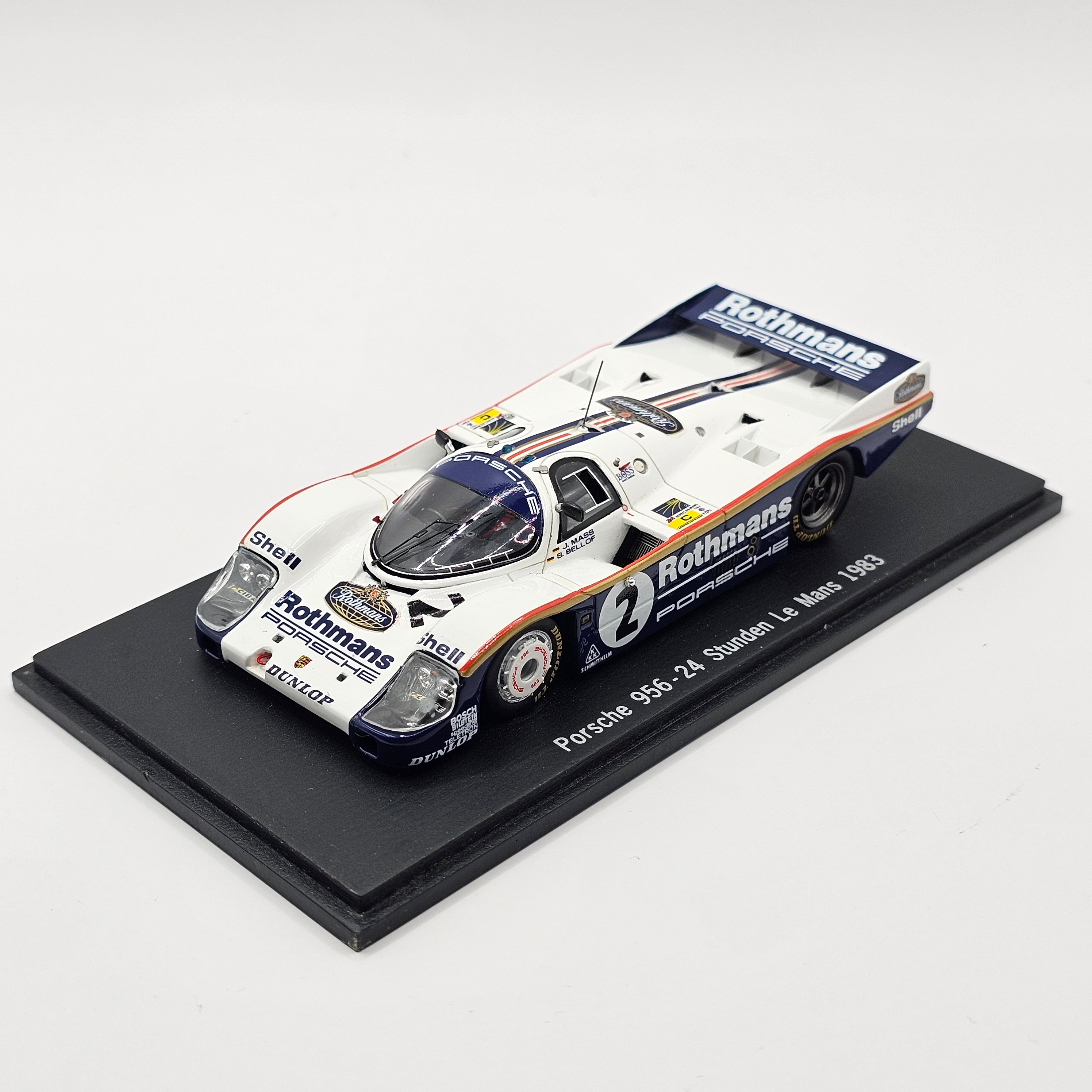 Spark Porsche 956 #2 Rothmans Porsche Le Mans 1983 Stefan Bellof Colle