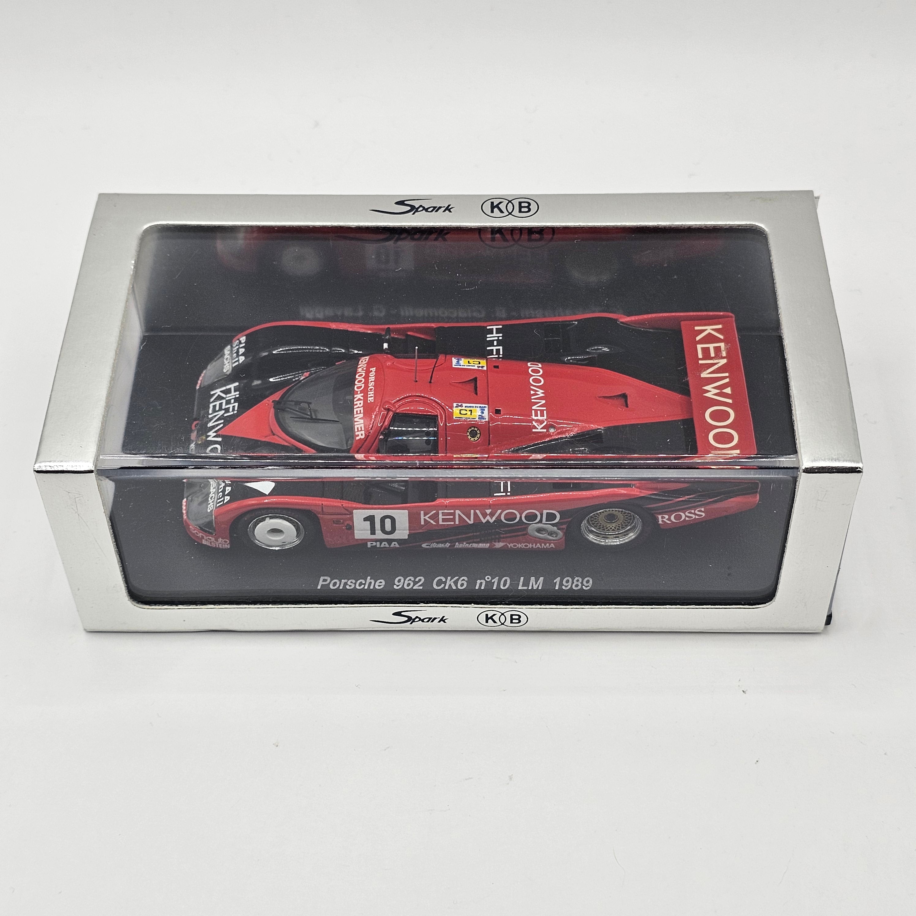 Spark Porsche 962 CK6 #10 Porsche Kremer Racing Le Mans 1989 1/43 Scal