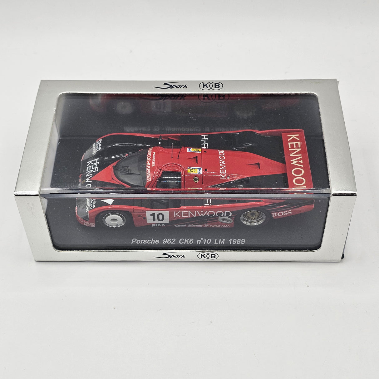 Spark Porsche 962 CK6 #10 Porsche Kremer Racing Le Mans 1989 1/43 Scale KBS015