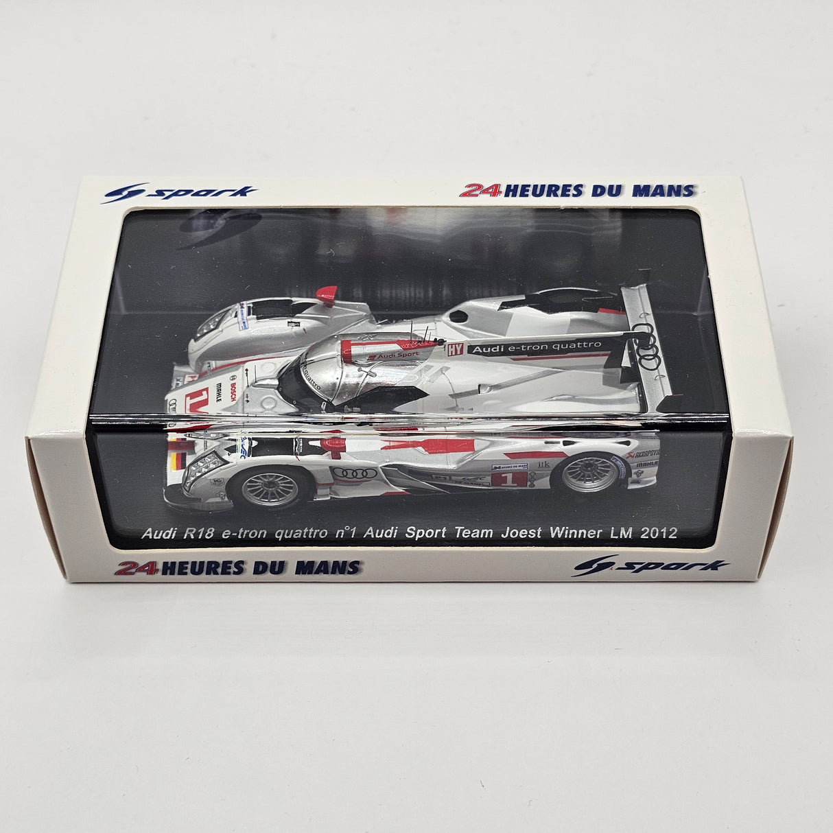 Spark Audi R18 e-tron Quattro #1 Audi Sport Le Mans 2012 Winner 1/43 Scale 43LM12