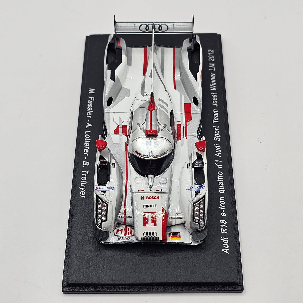 Spark Audi R18 e-tron Quattro #1 Audi Sport Le Mans 2012 Winner 1/43 Scale 43LM12