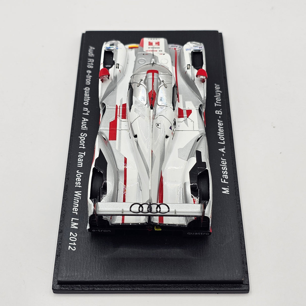 Spark Audi R18 e-tron Quattro #1 Audi Sport Le Mans 2012 Winner 1/43 Scale 43LM12