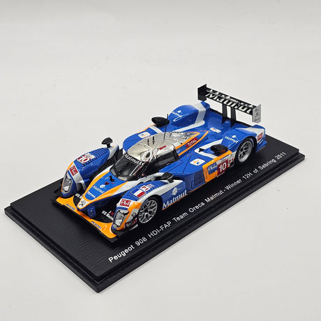 Spark Peugeot 908 HDI FAP #10 Team Oreca Matmut 12H Sebring 2011 Winner 1/43 Scale