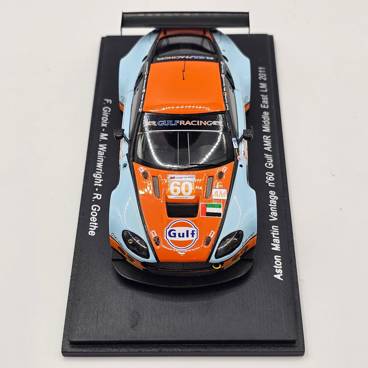 Spark Aston Martin Vantage #60 Gulf AMR Middle East Le Mans 2011 1/43 Scale S2545