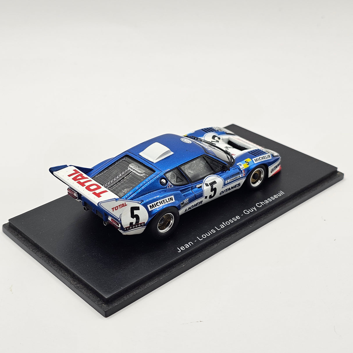 Spark Ligier JS2 #5 Automobiles Ligier Gitanes 2nd Place Le Mans 1975 1/43 Scale