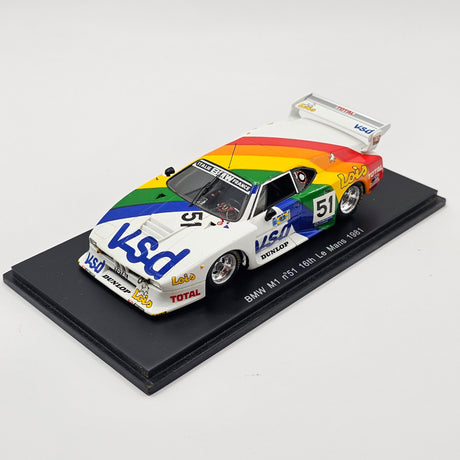 Spark BMW M1 #51 Oreca BMW Italie-France Le Mans 1981 1/43 Scale S1581