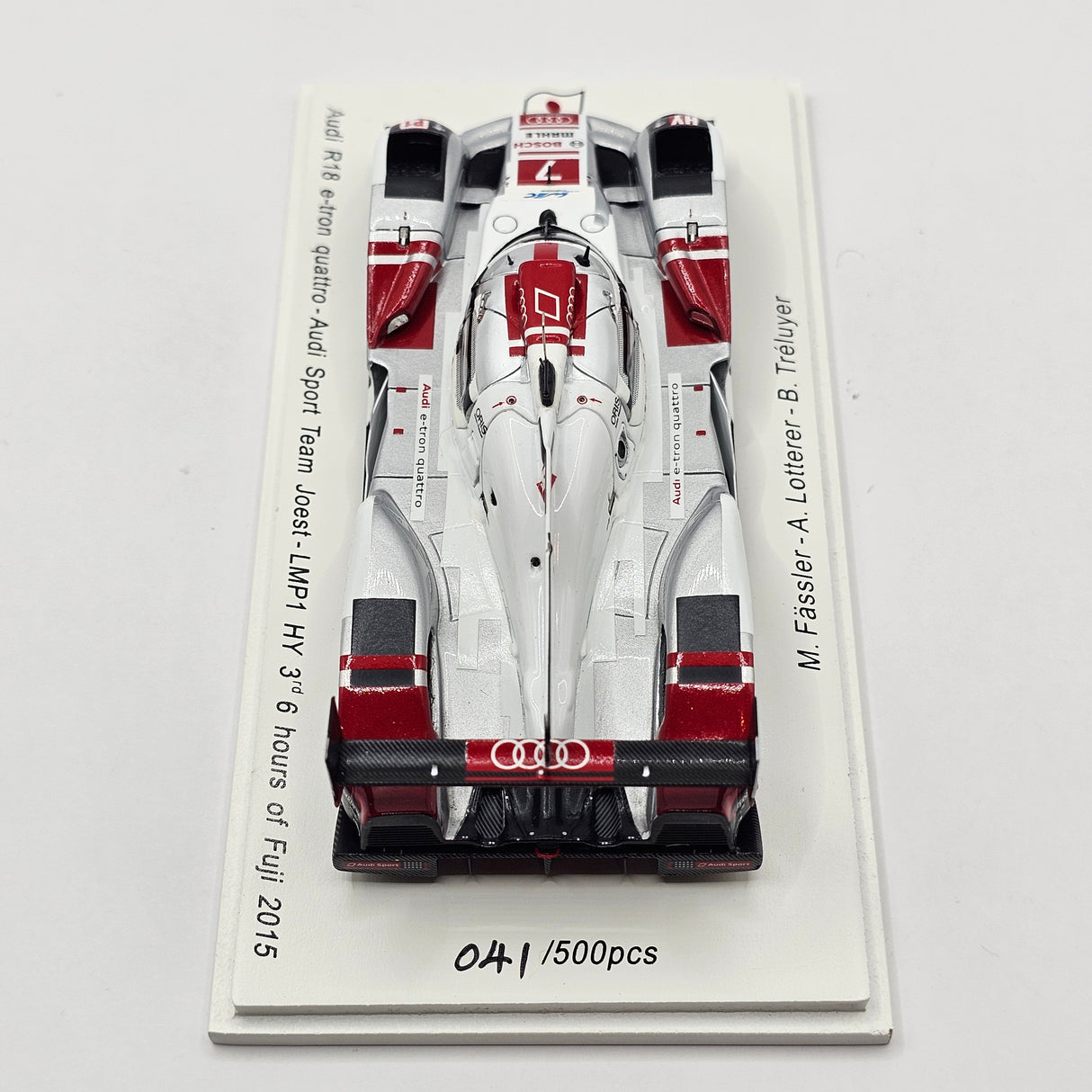 Spark Audi R18 e-tron Quattro #7 Audi Sport Team Joest 6 Hours Fuji 2015 1/43 Scale