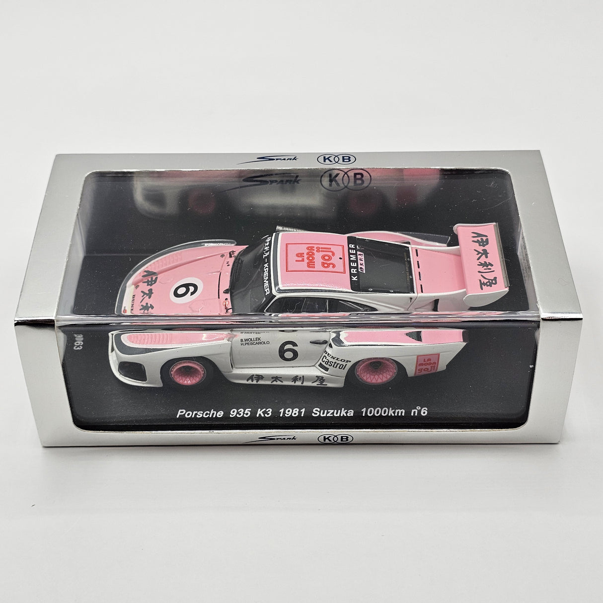 Spark Porsche 935 K3 #6 Kremer Racing Suzuka 1000KM 1981 Winner 1/43 Scale KBS063